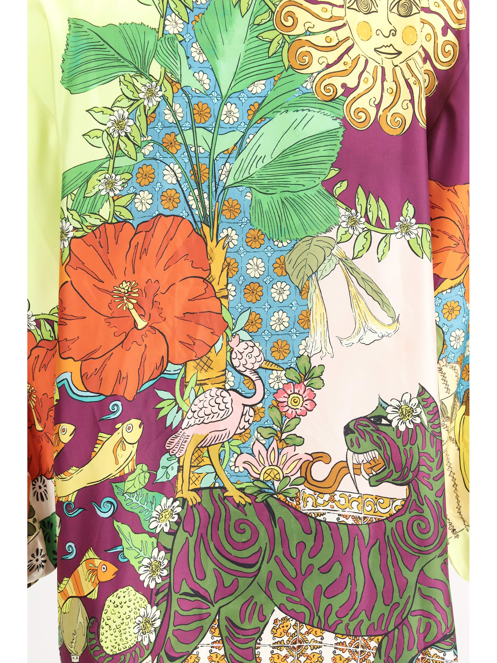 Shop Alemais Tiger Shirt In Multi