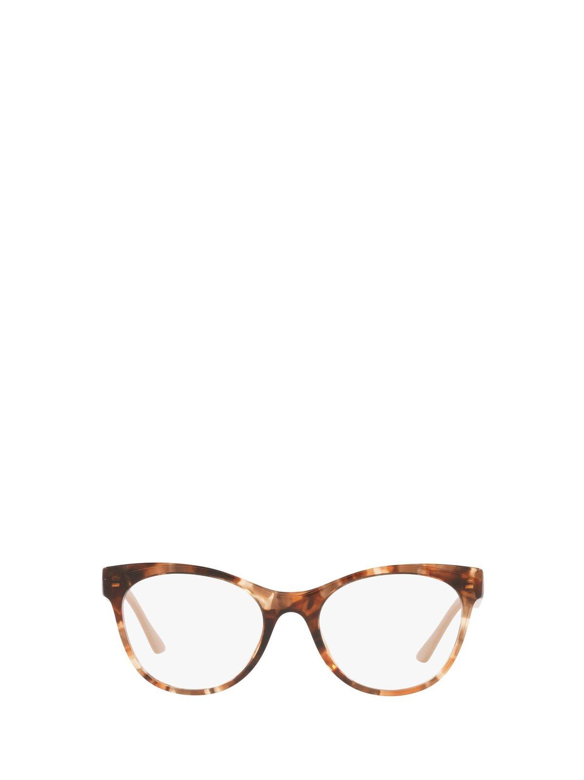 Shop Prada Cat-eye Frame Glasses In 07r1o1