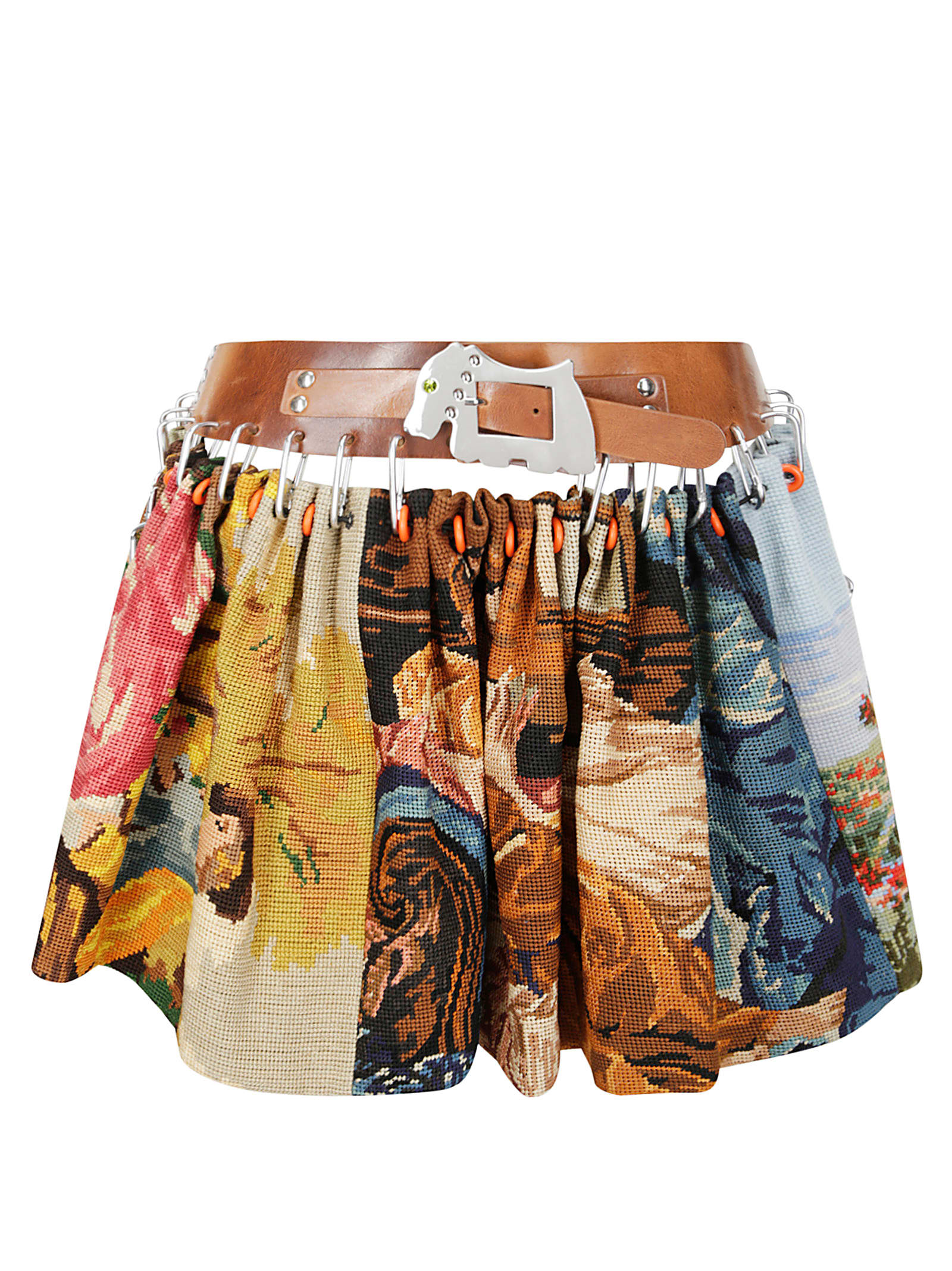 Shop Chopova Lowena Mini Carabiner Skirt In Multi