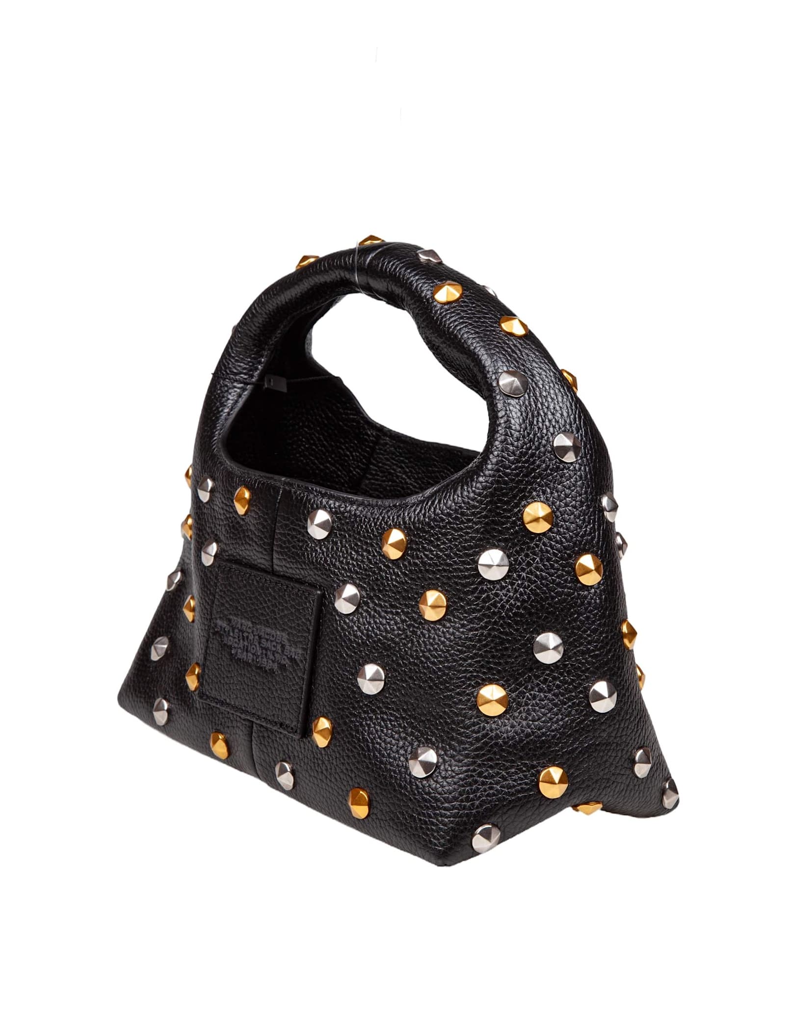 Shop Marc Jacobs Mini Sack Bg The Glam Studs In Leather Color Black