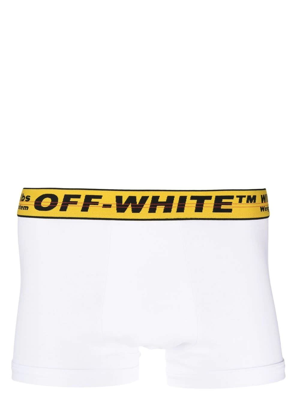 OFF-WHITE MAN WHITE SINGLEPACK INDUSTRIAL BOXERS
