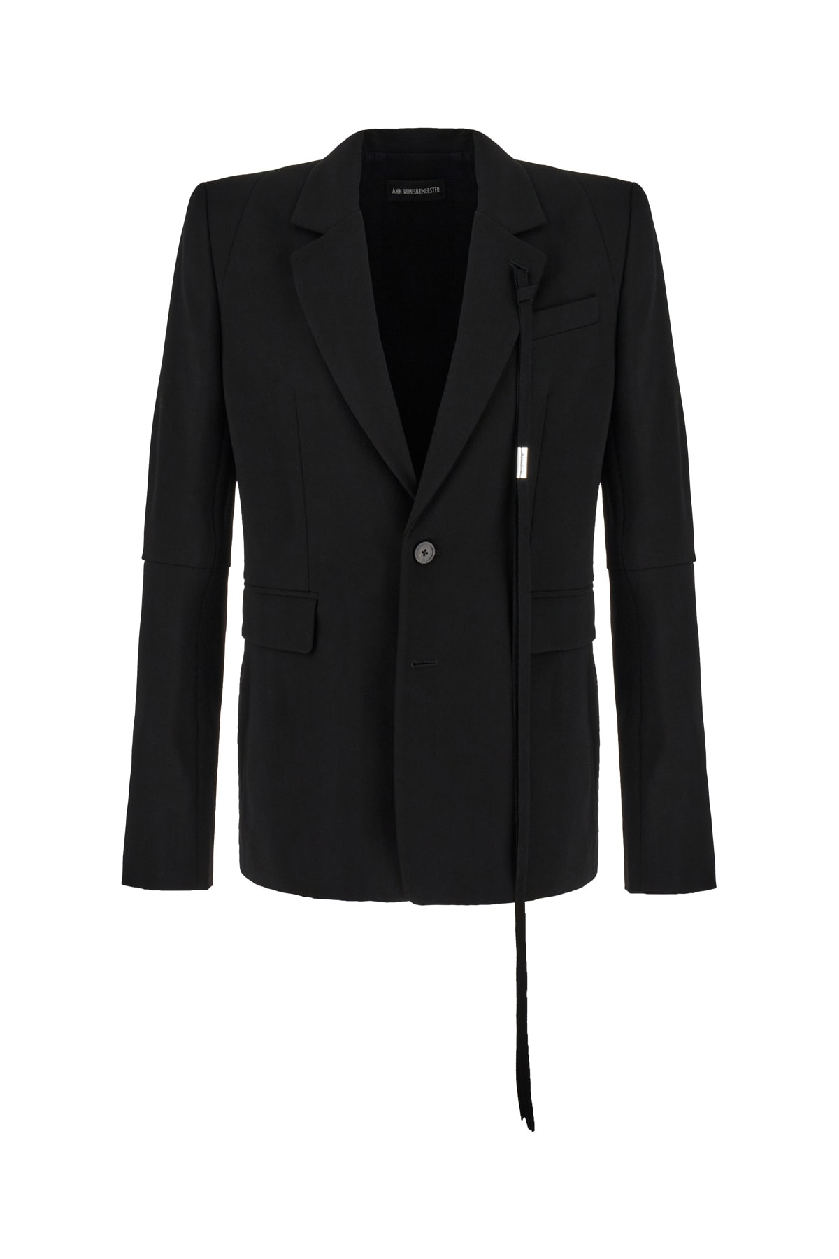 Black Viscose Blend Blazer