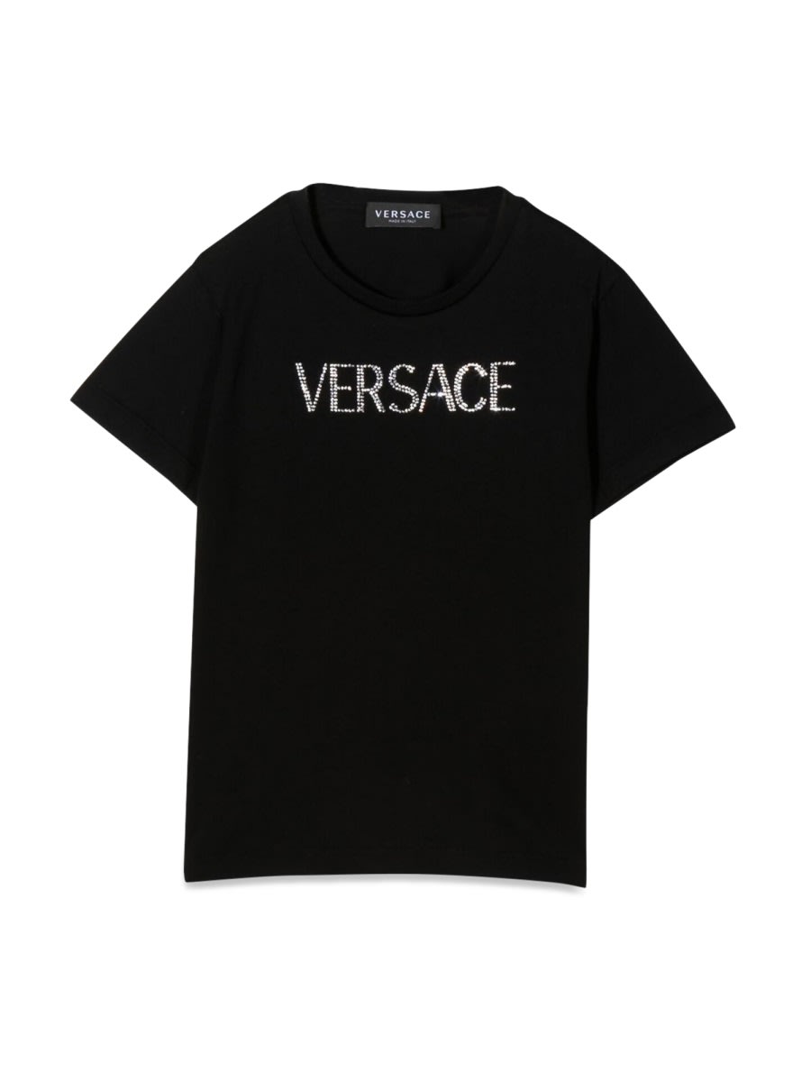 Versace Kids' T-shirt M/c In Black