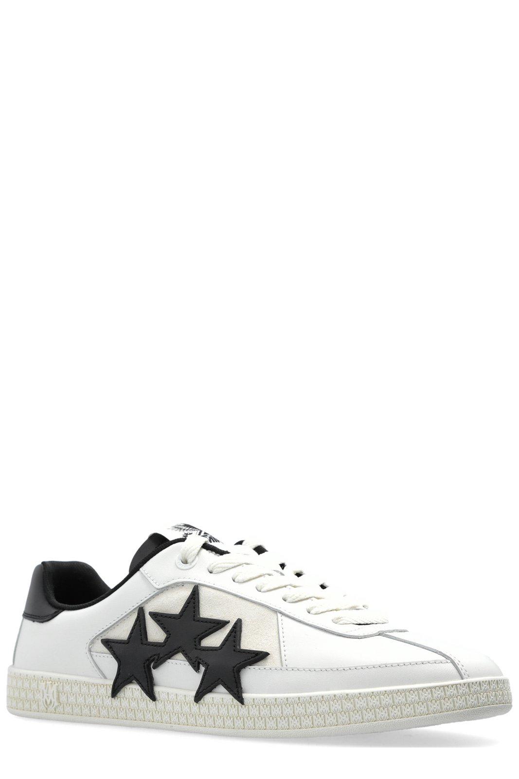 Amiri Pacific Low Top Sneaker With Star Patches In Black