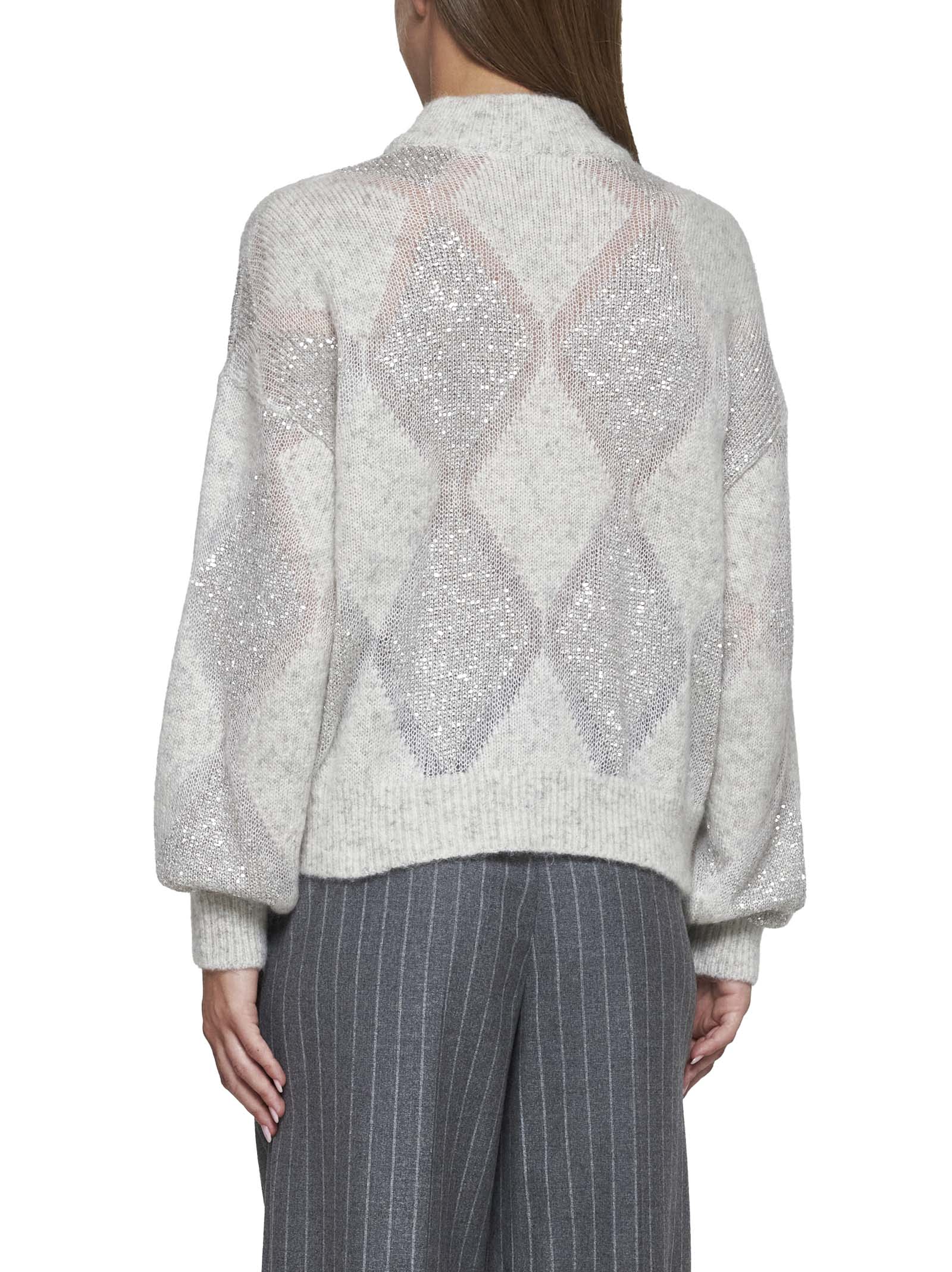 Shop Brunello Cucinelli Sweater In Grey