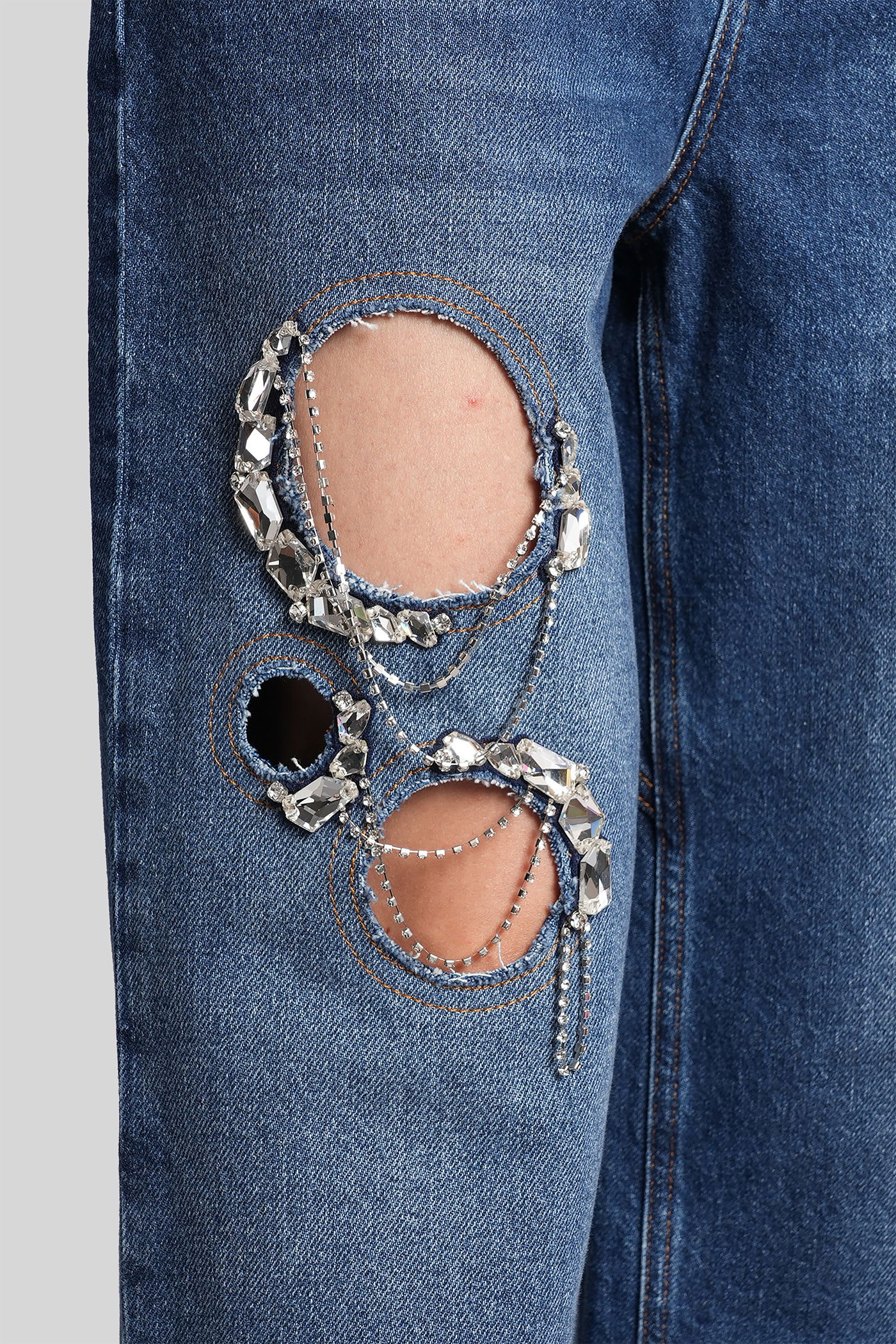 Area Jeans In Blue Cotton In Blue