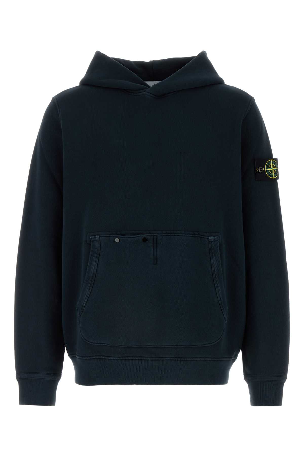 Shop Stone Island Midnight Blue Cotton Sweatshirt In Navyblue