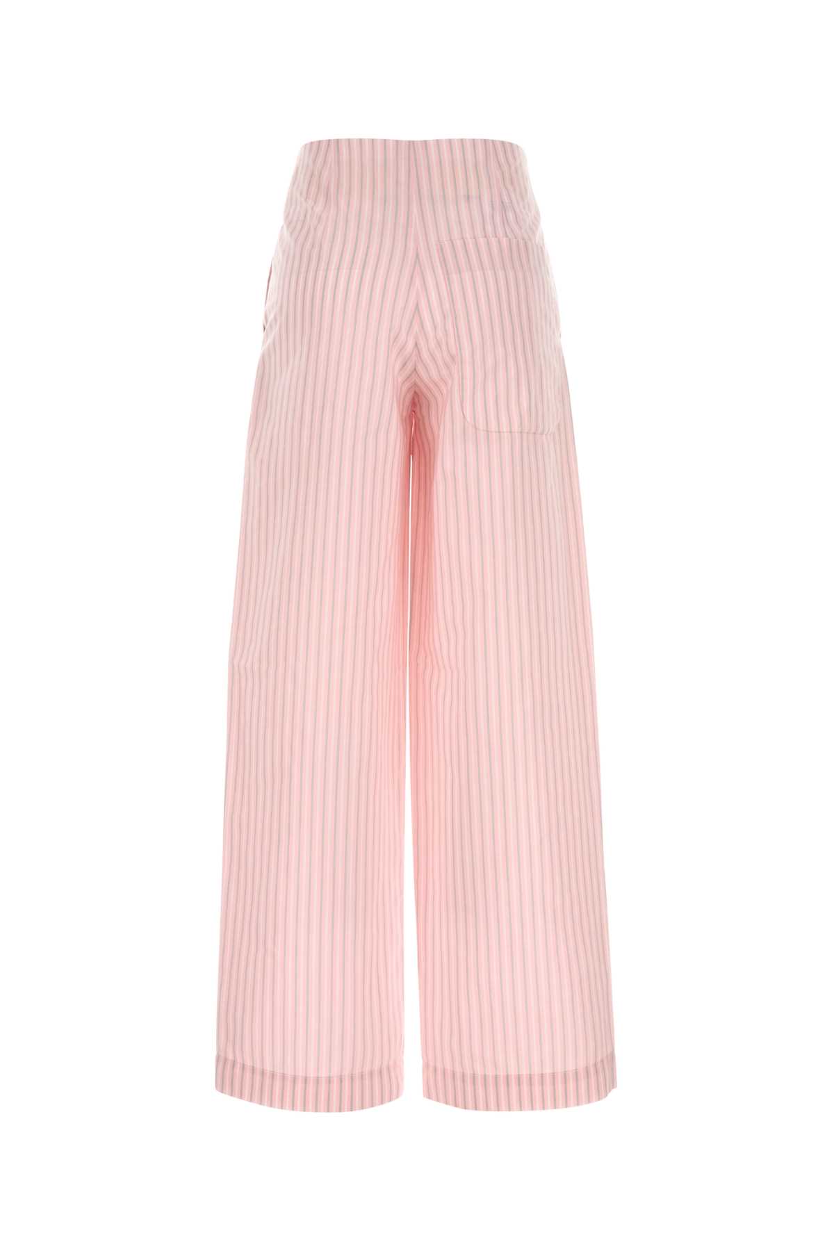 Shop Philosophy Di Lorenzo Serafini Embroidered Poplin Pant In Fantasiarosa