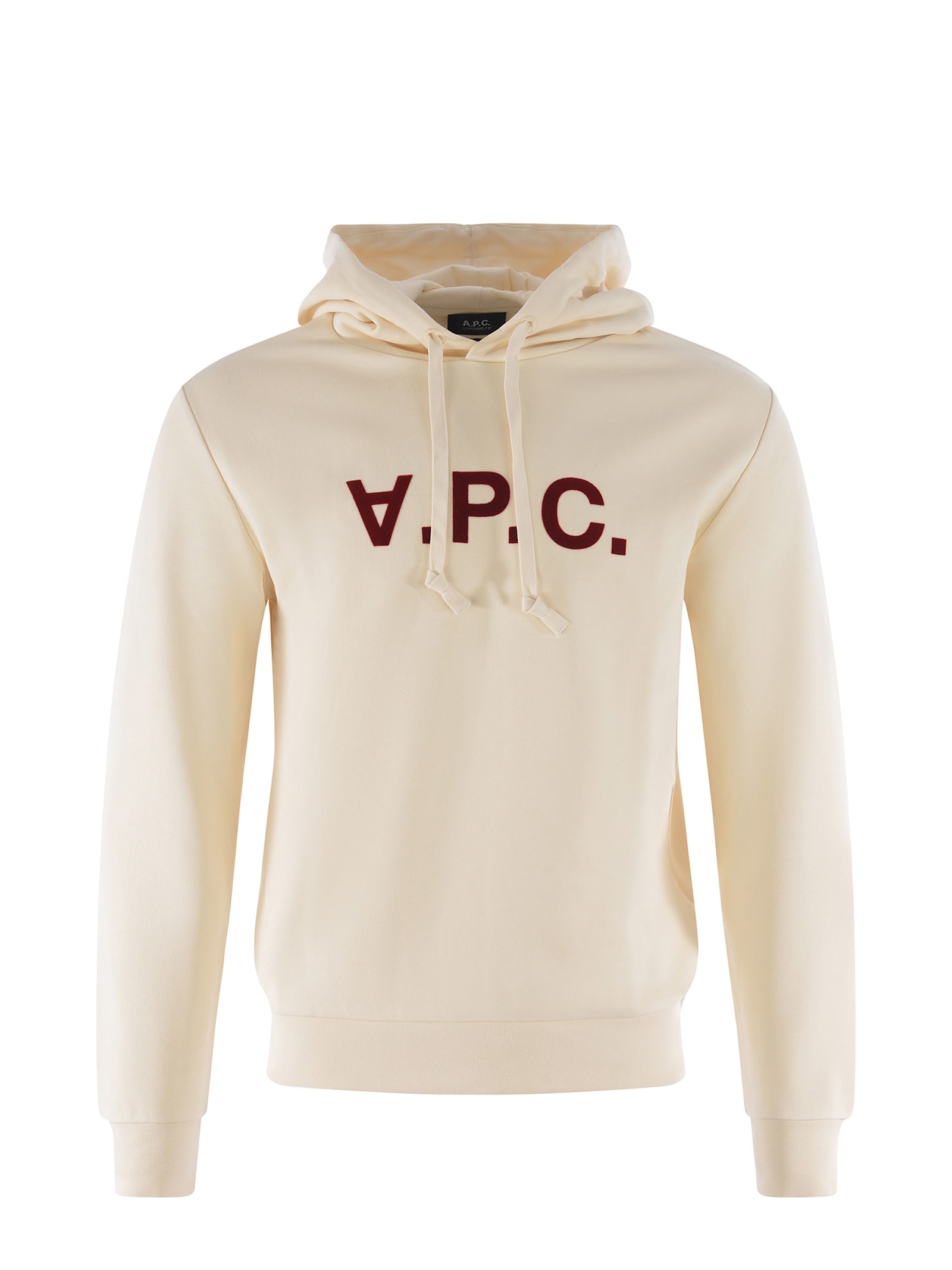 Shop Apc Sweatshirt Hoodie A.p.c. Made Of Cotton In Beige