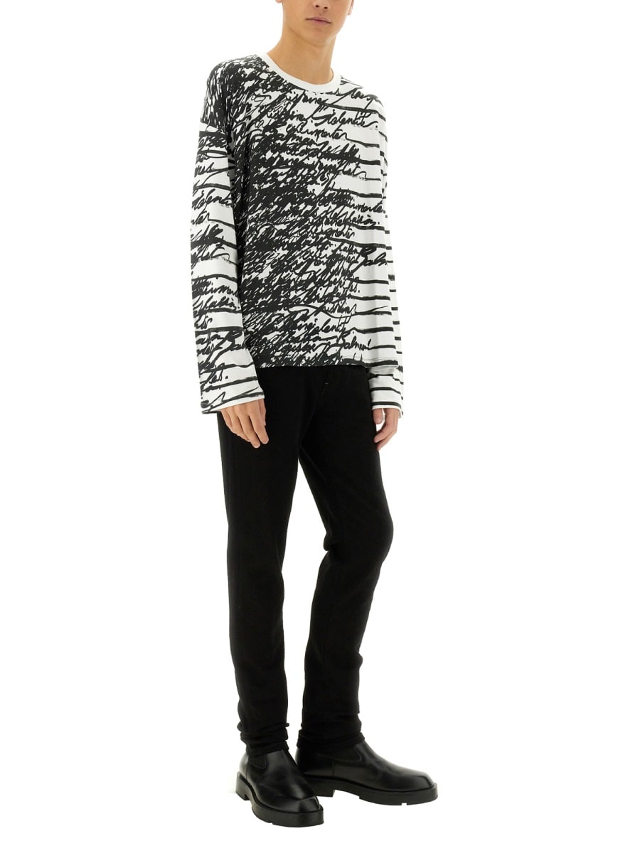 Balmain "love Letter" T-shirt In Multicolour