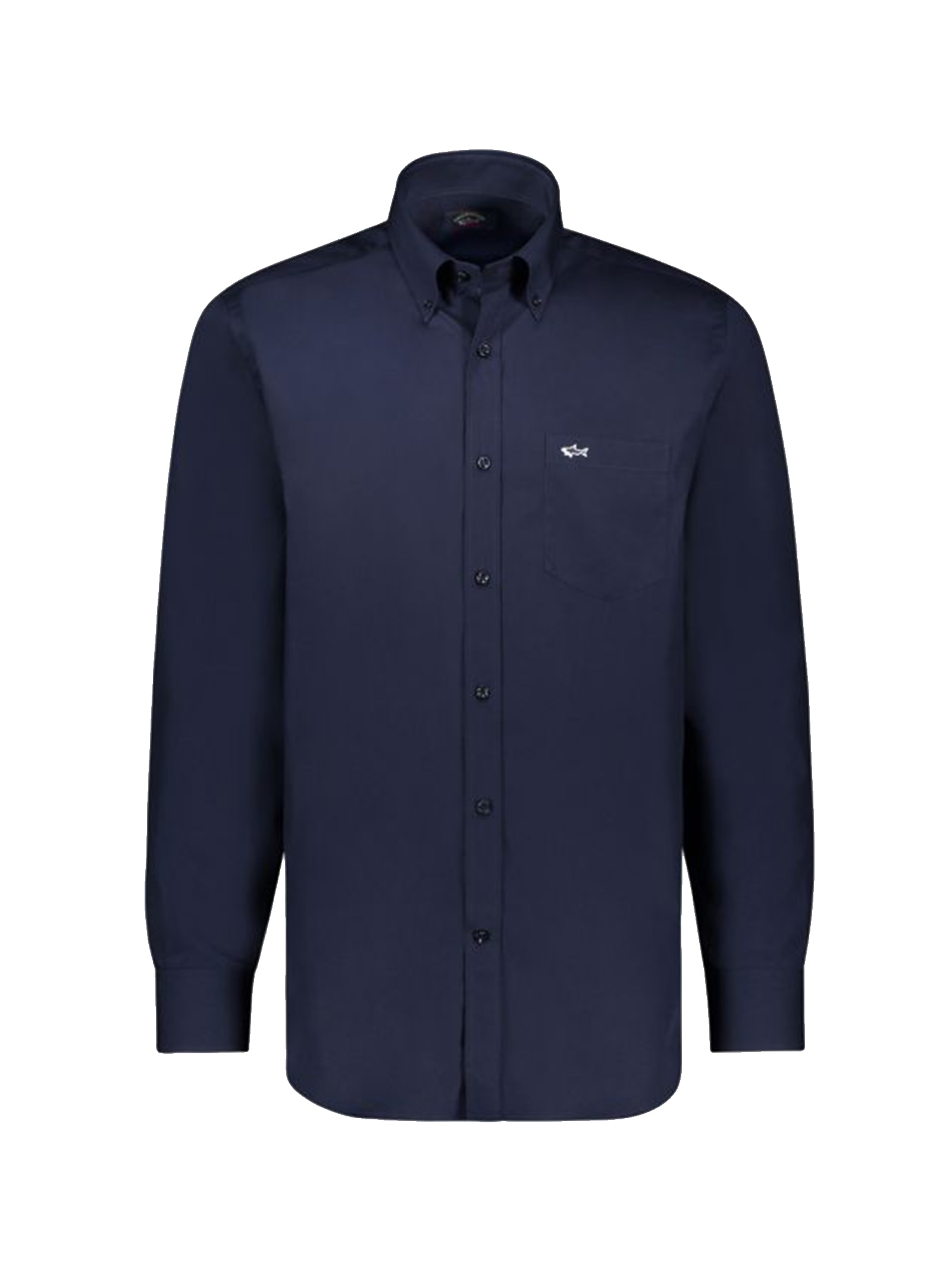 Paul&shark Cotton Poplin Shirt Paul&shark In Blue