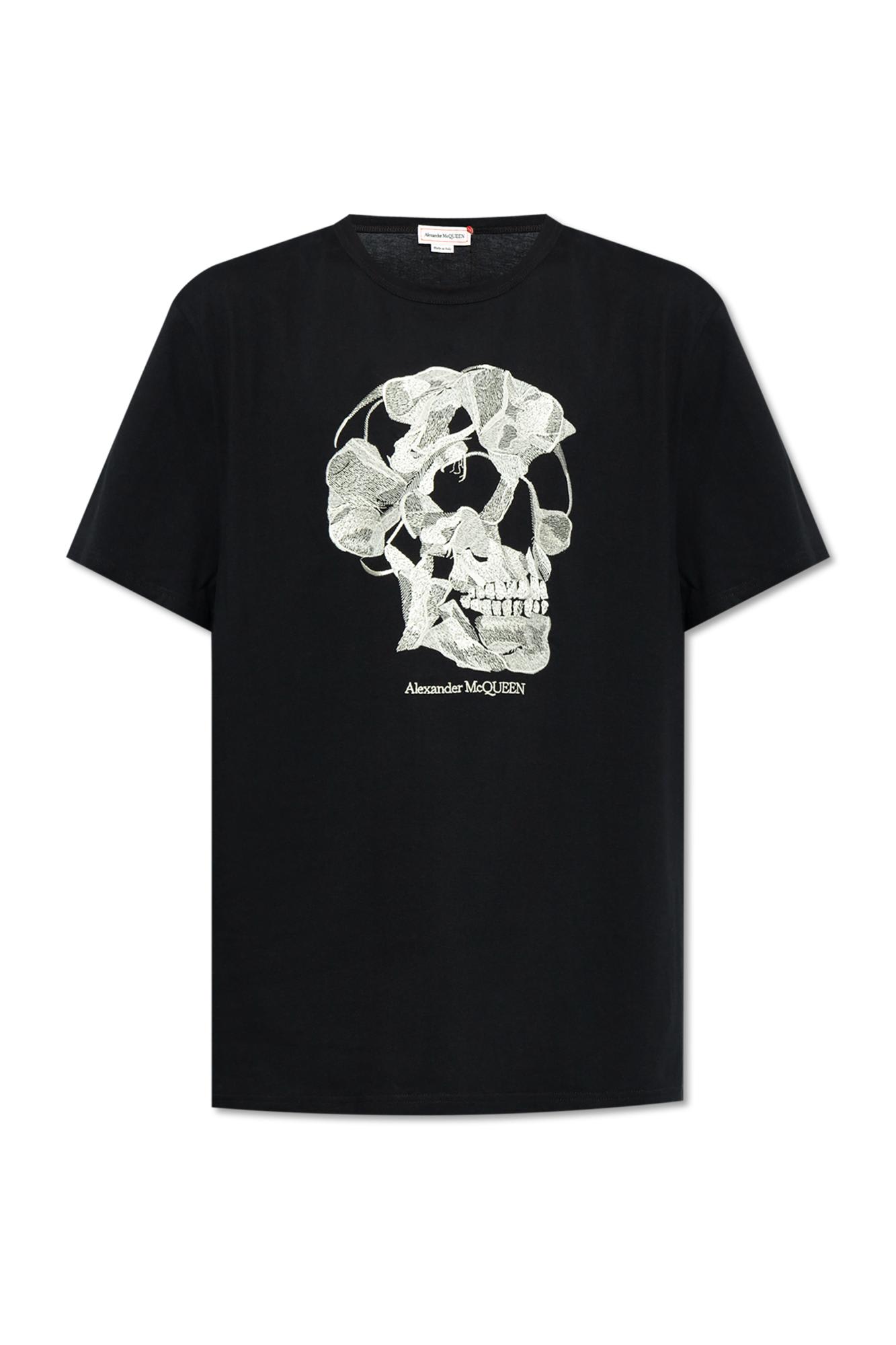 Shop Alexander Mcqueen T-shirt With Logo In Black