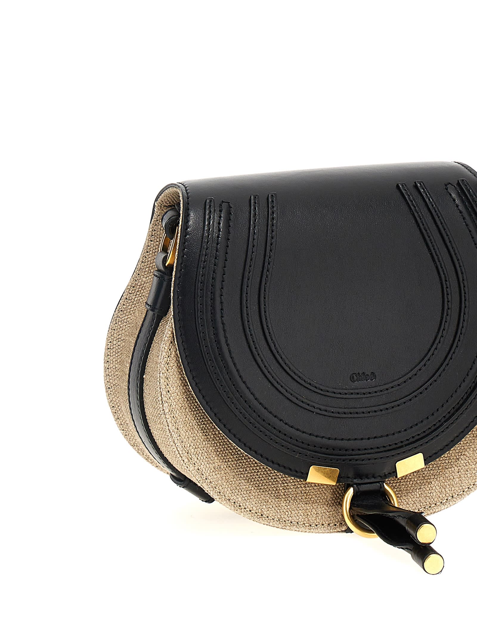 Shop Chloé Marcie Small Crossbody Bag In Black