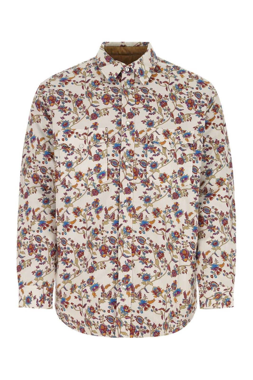 Isabel Marant Floral Print Long-sleeved Shirt Jacket
