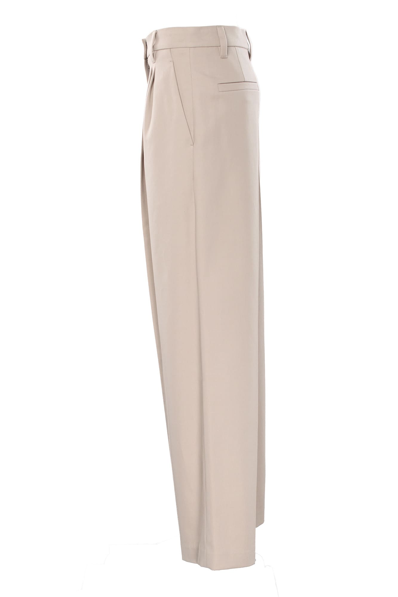 Shop Brunello Cucinelli Trousers Beige