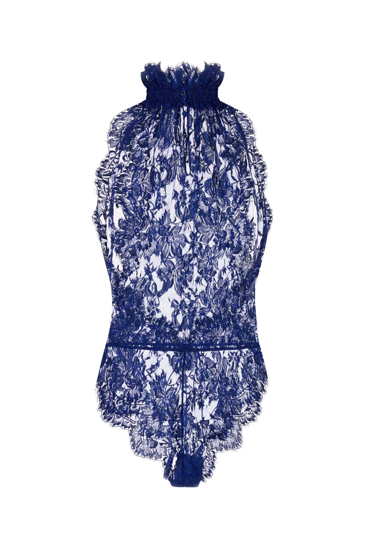 Saint Laurent Sleeveless Jumpsuit In Blue