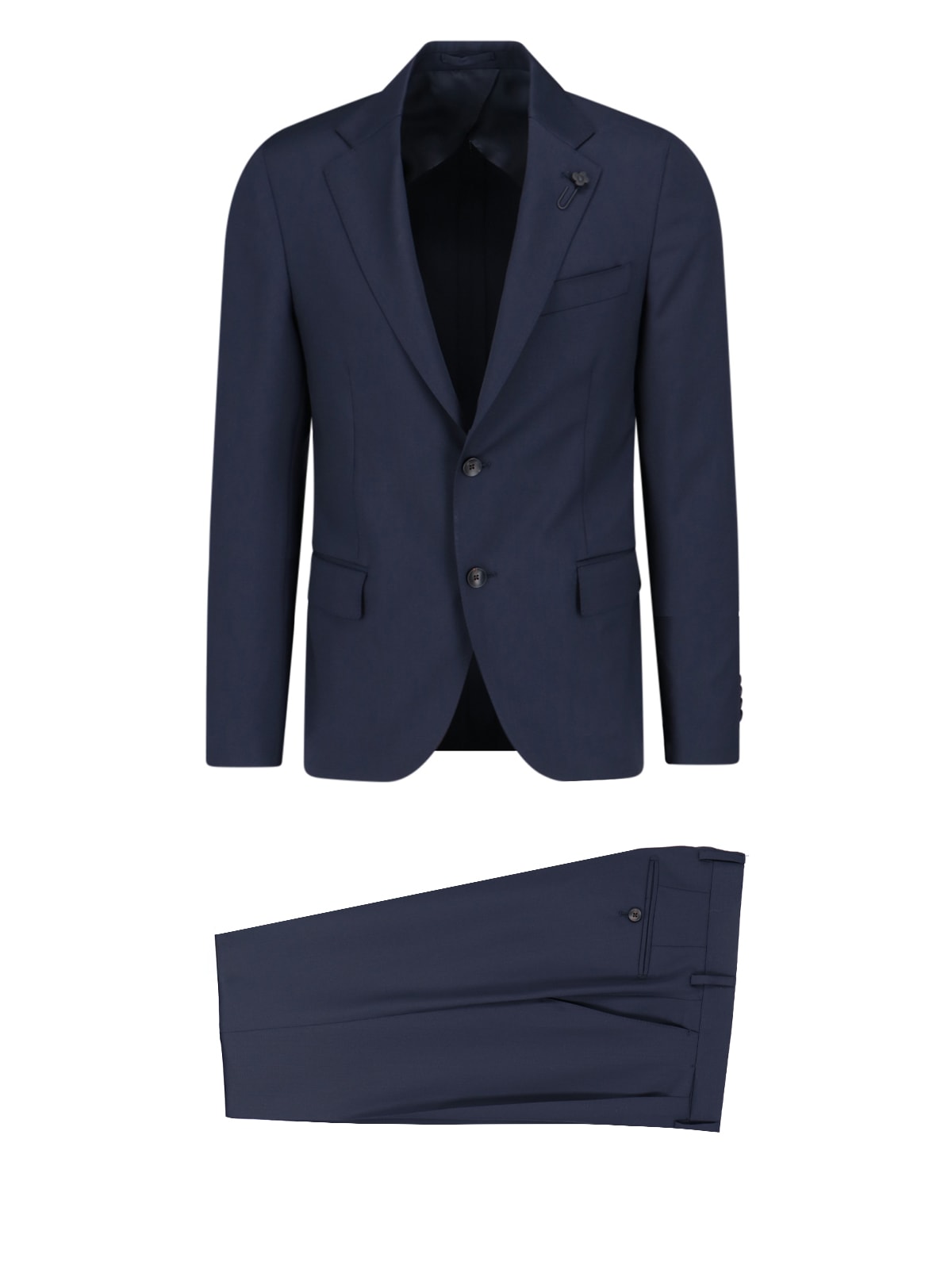 Shop Lardini Single-breasted Suit In Blue