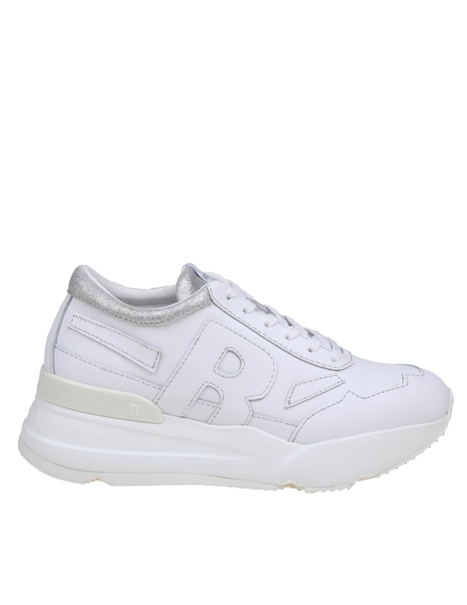 Ruco Line White Leather Trainers