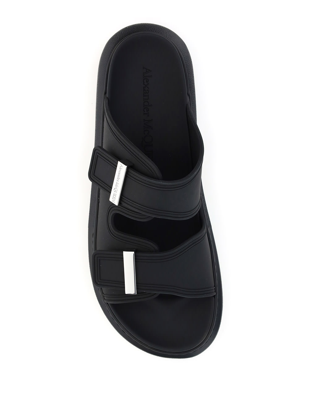 Shop Alexander Mcqueen Hybrid Sandals In Black