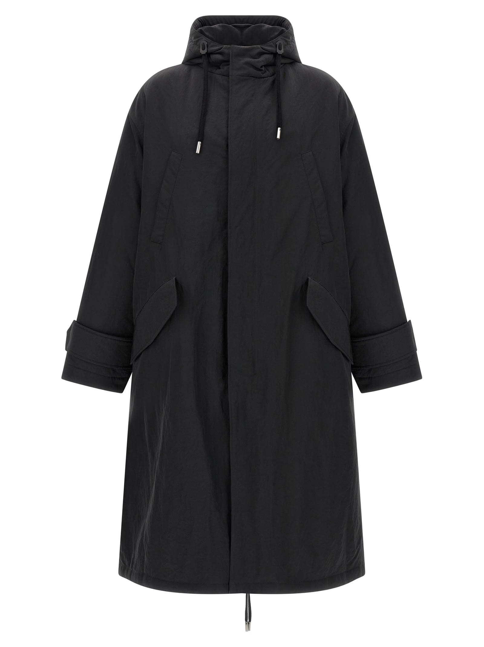 Ami Alexandre Mattiussi Long Parka In Gray
