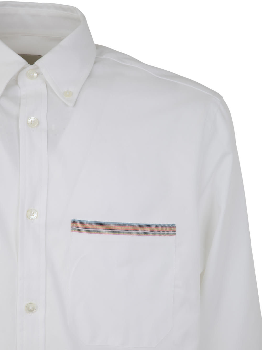 Shop Paul Smith Mens Regular Fit Shirt In Whites