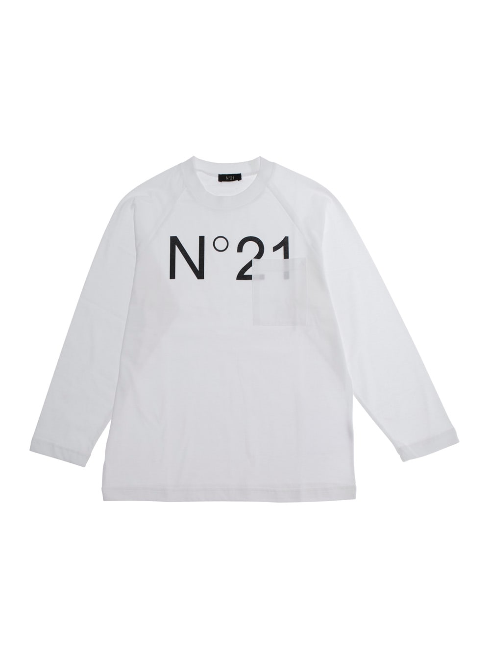 N°21 Kids' Over T-shirt In White
