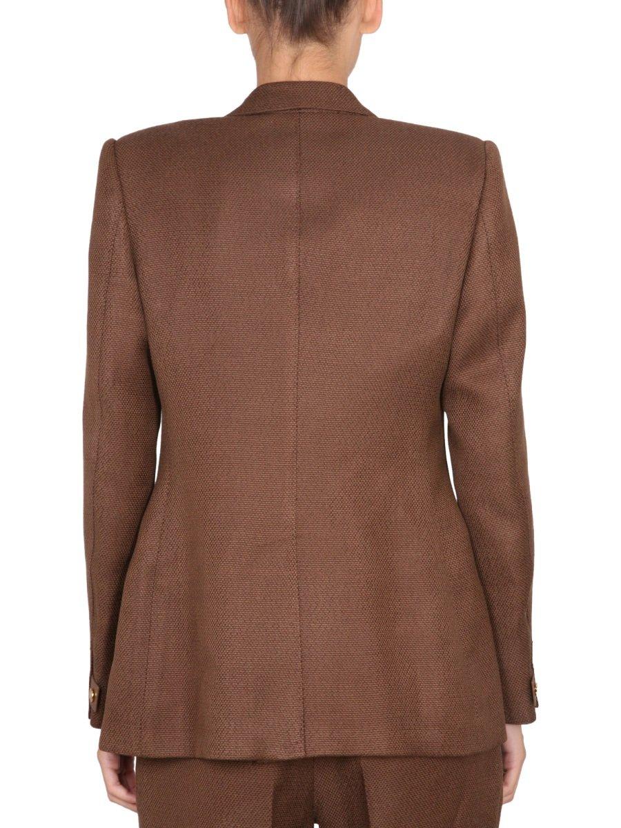 Shop Tom Ford Padlock Single-breasted Blazer In Brown