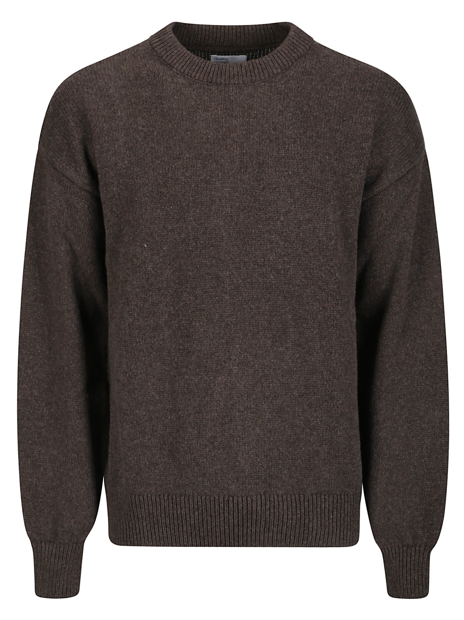 Colorful Standard Oversized Merino Wool Crew In Coffee Brown