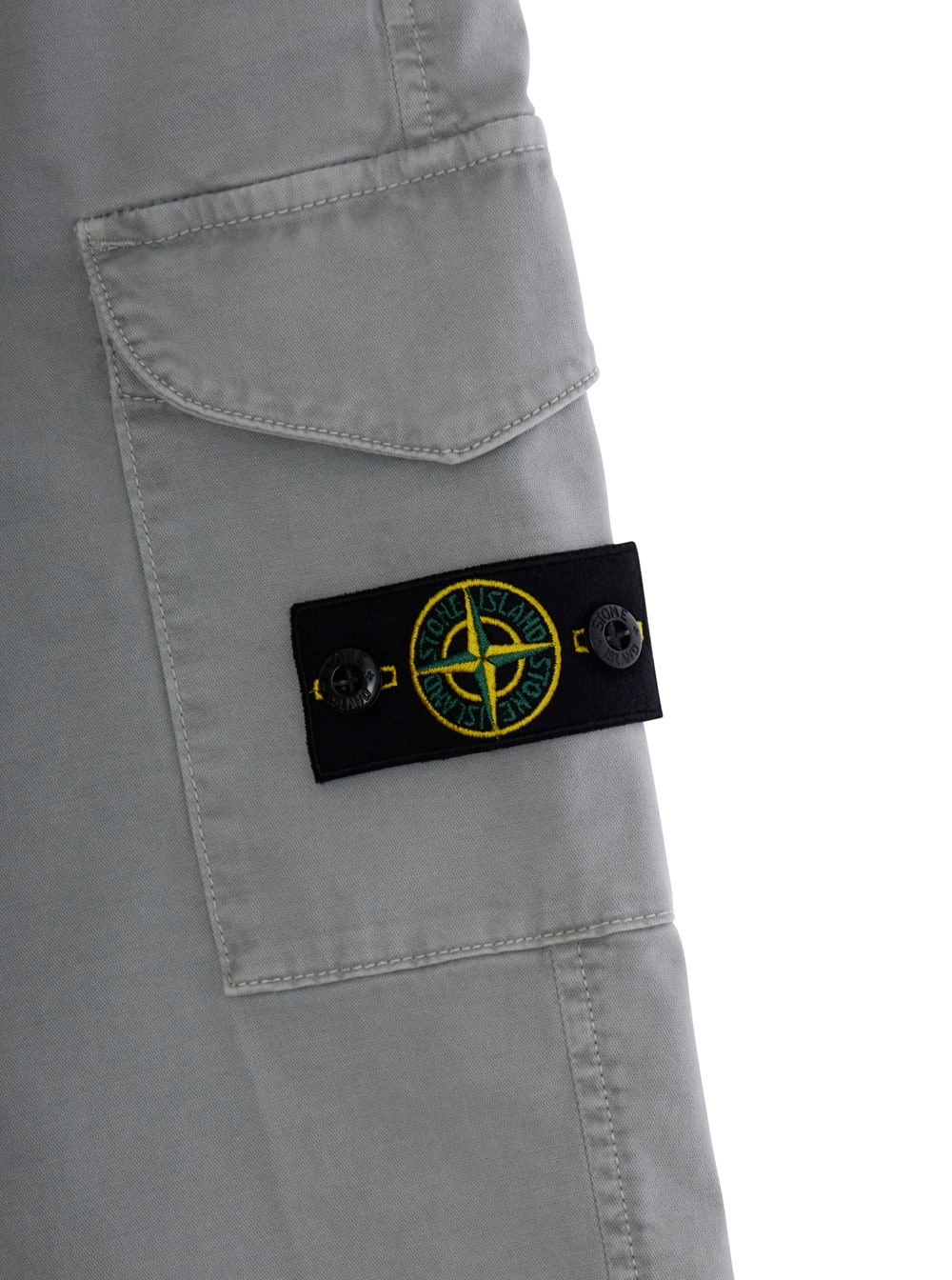 Stone Island Cargo-pocket Trousers In Gray