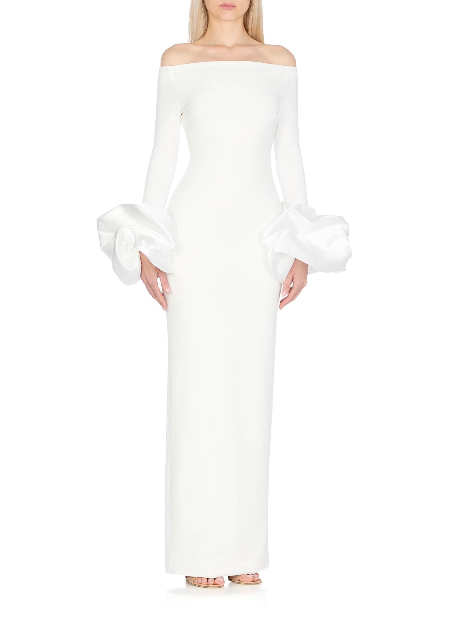 Solace London Talia Maxi Dress In White