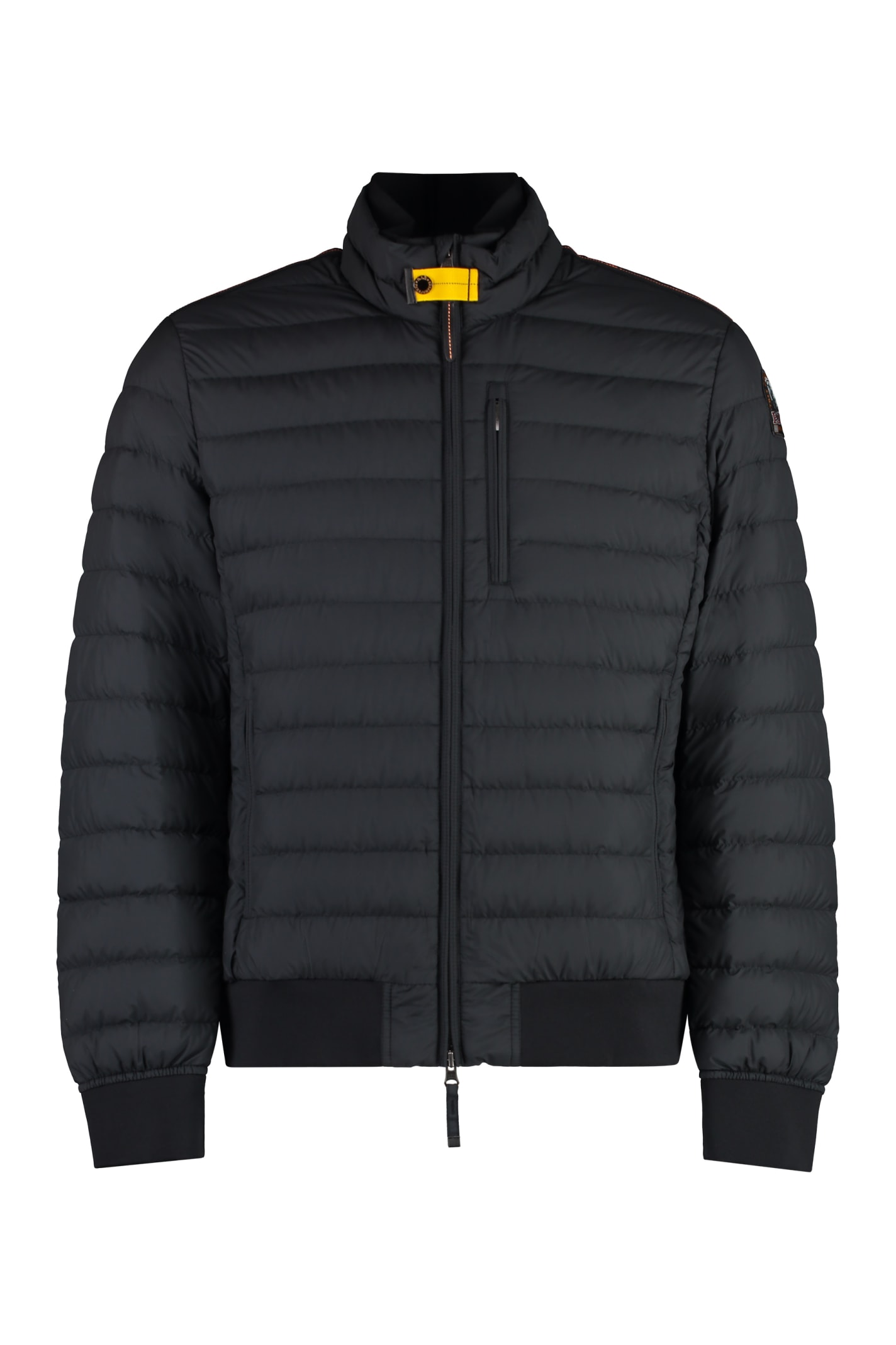 Shop Parajumpers Rolland Techno Fabric Down Jacket In Black