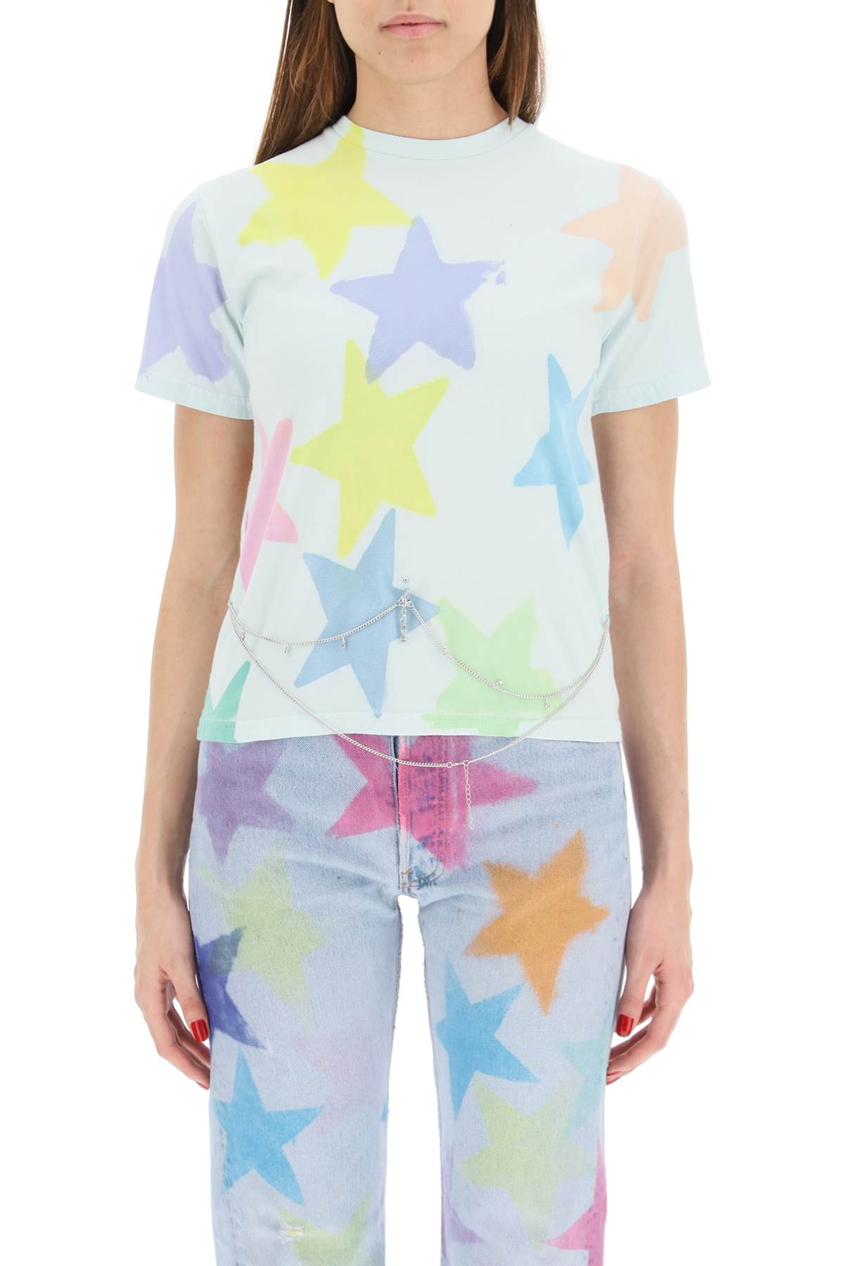 Collina Strada Star T-shirt With Bellychain