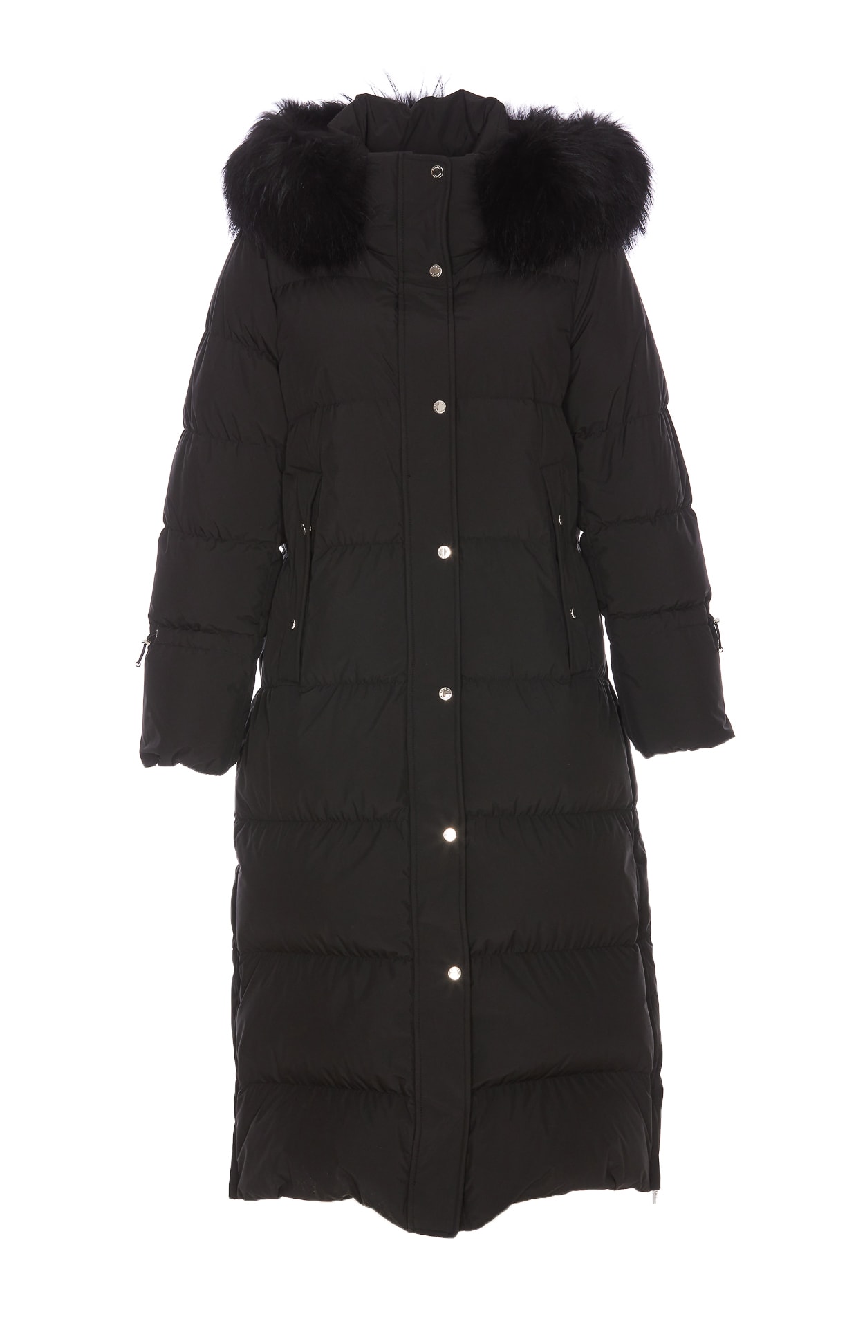 Shop Moorer Breuil Padded Coat In Black