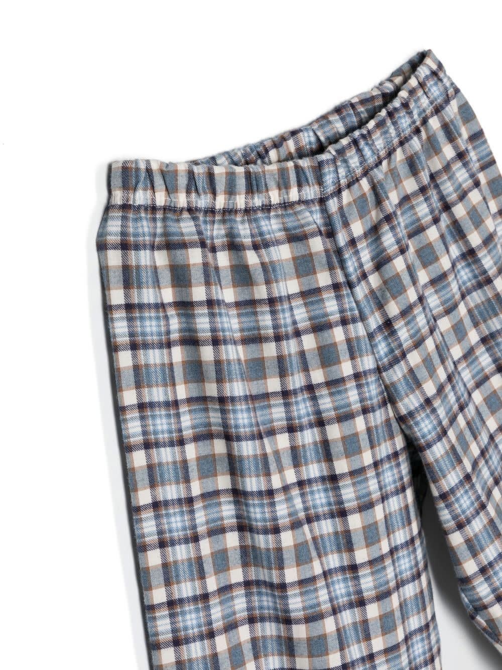 Shop La Perla Check-print Long-sleeve Pyjamas In Gray
