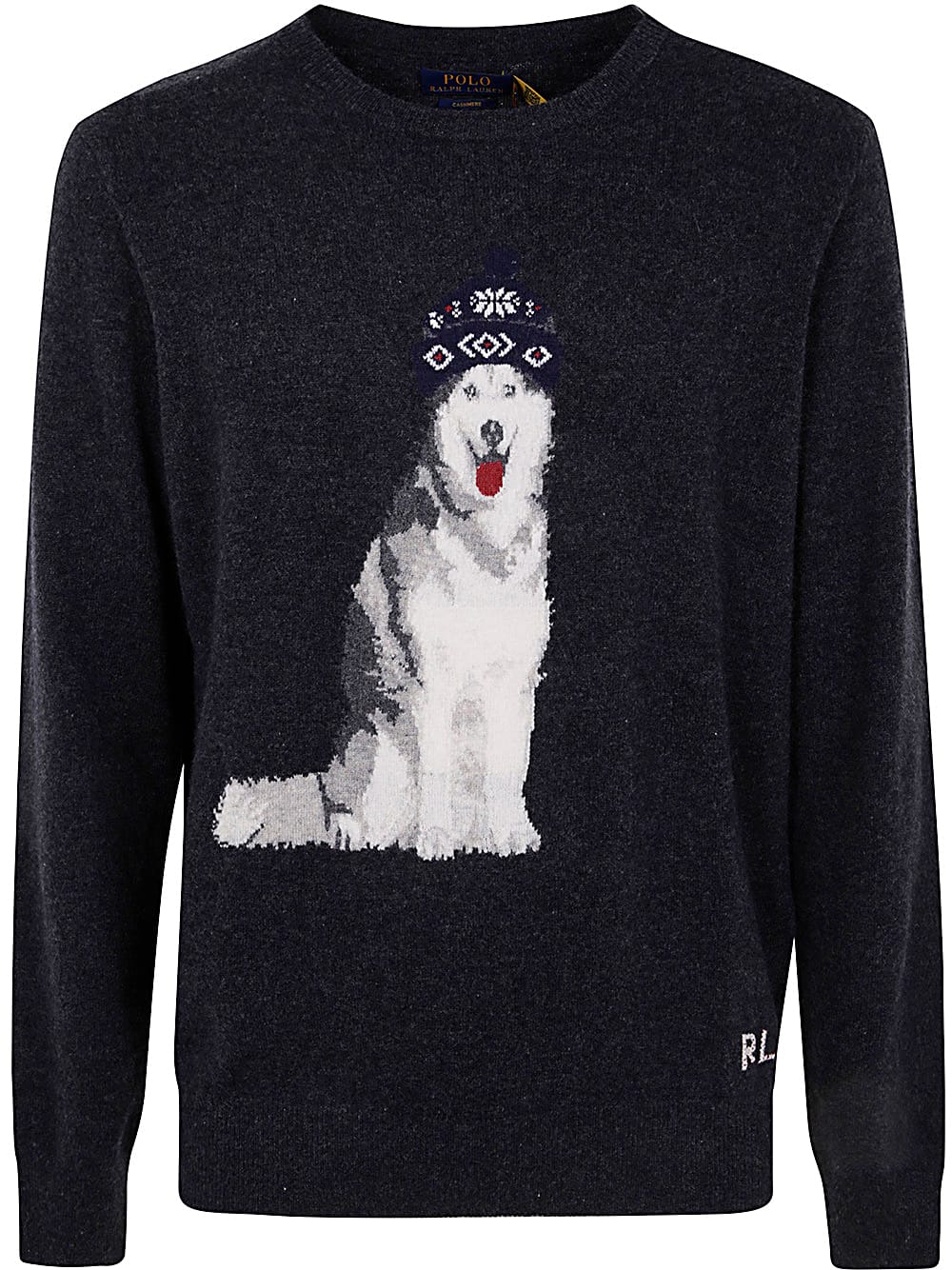 Shop Polo Ralph Lauren Long Sleeves Pullover In Dark Granite Heather