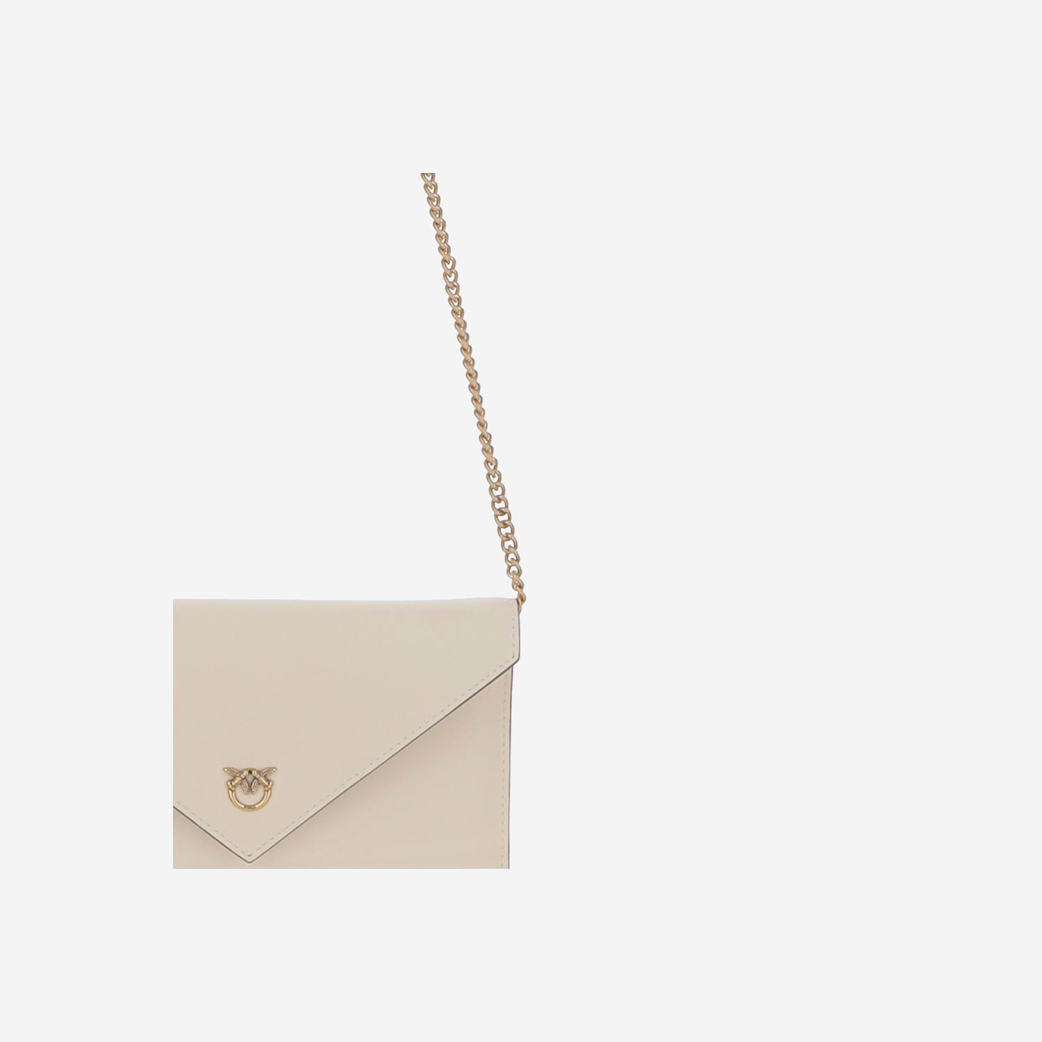 Pinko Chain-strap Flap Cross Body Bag In Neutral