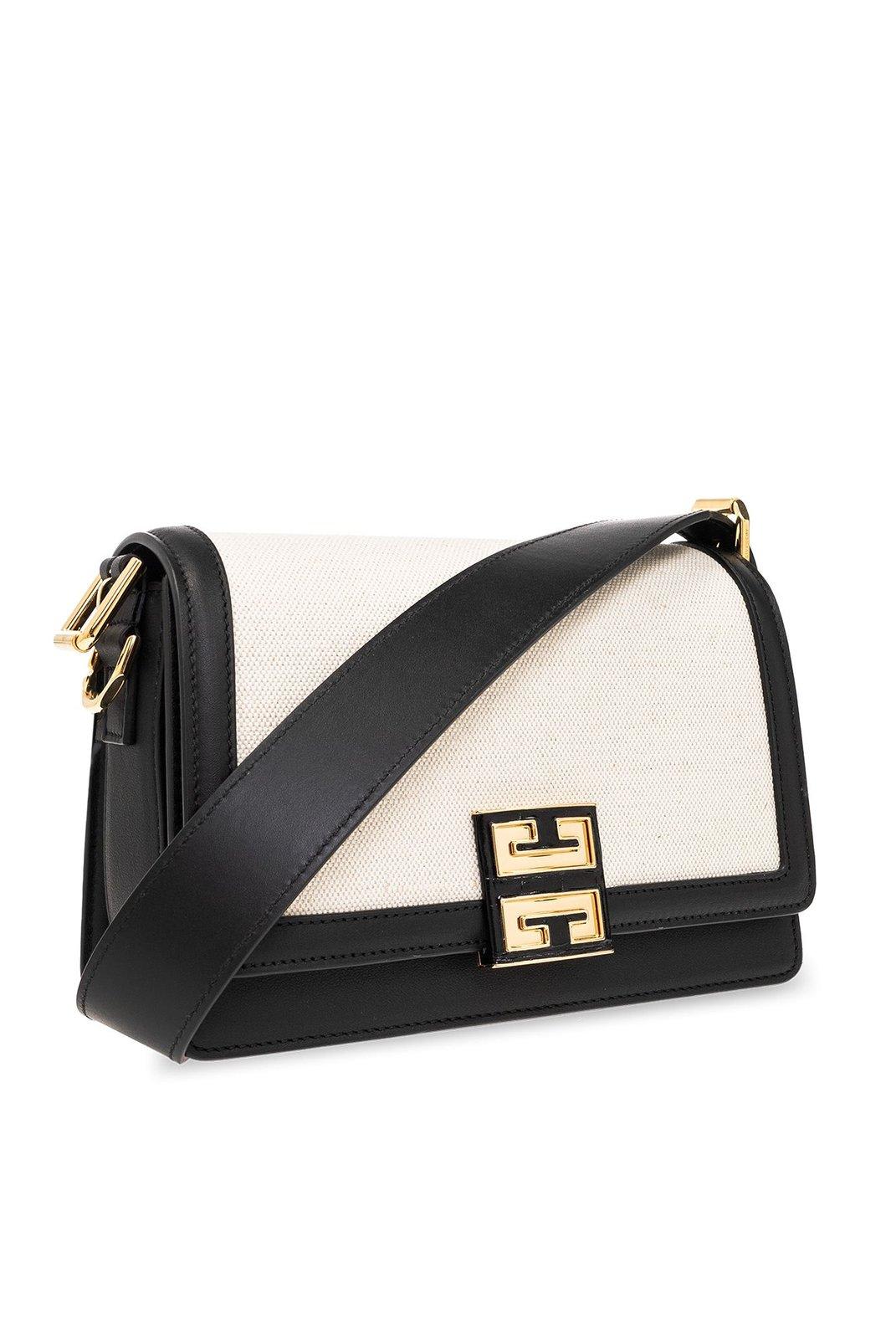 Shop Givenchy Medium 4g Crossbody Bag In Beige