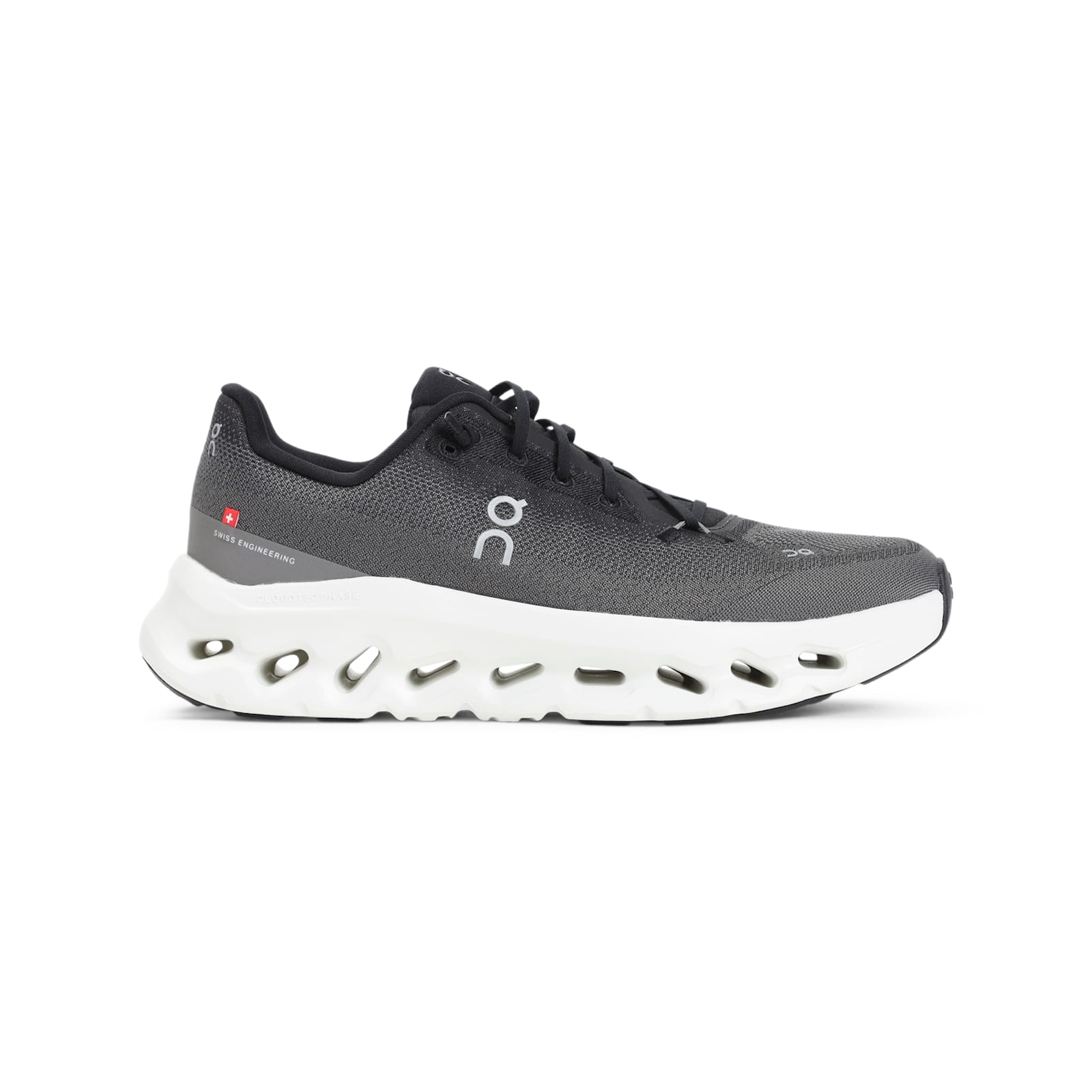 On Dark Grey Sneakers With Breathable Upper In Gray