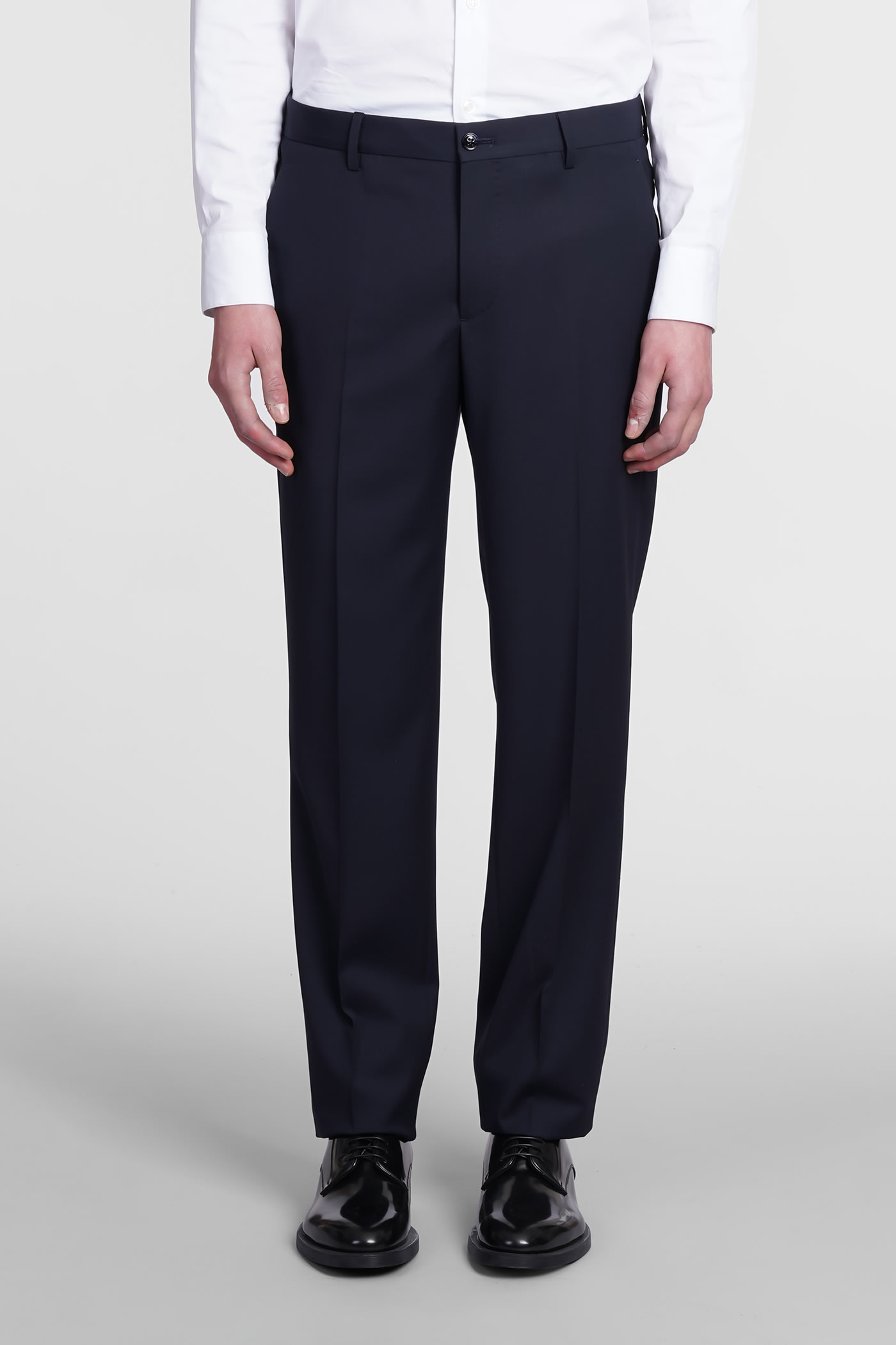 Shop Giorgio Armani In Blue Wool