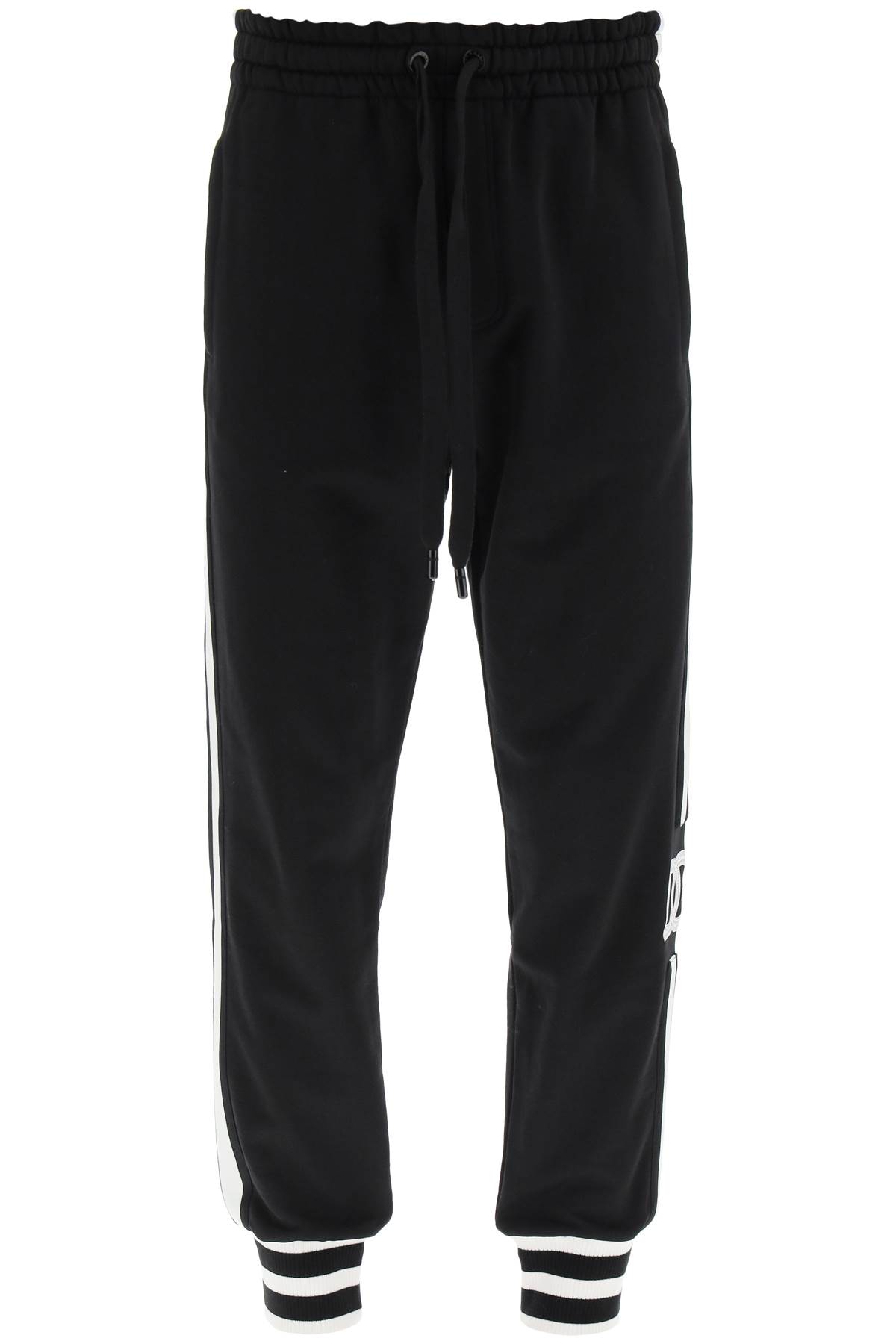 DOLCE & GABBANA COTTON SWEATPANTS WITH BANDS