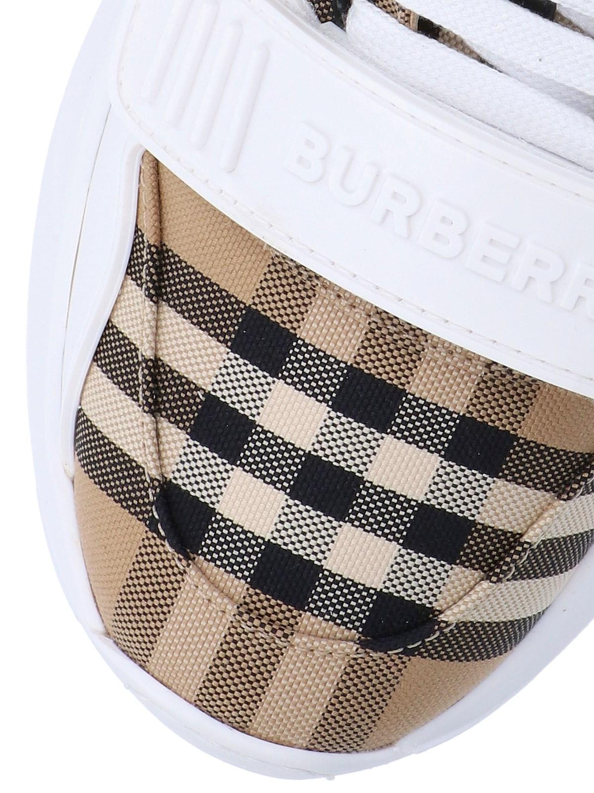 Burberry Vintage Check-pattern touch-strap Sneakers