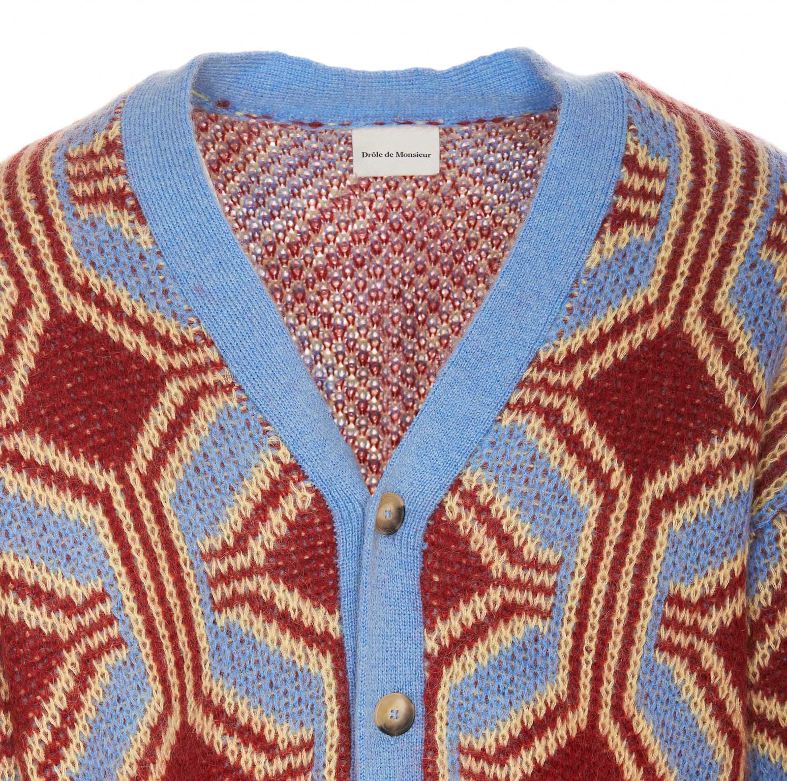 Shop Drôle De Monsieur Le Cardigan In Red