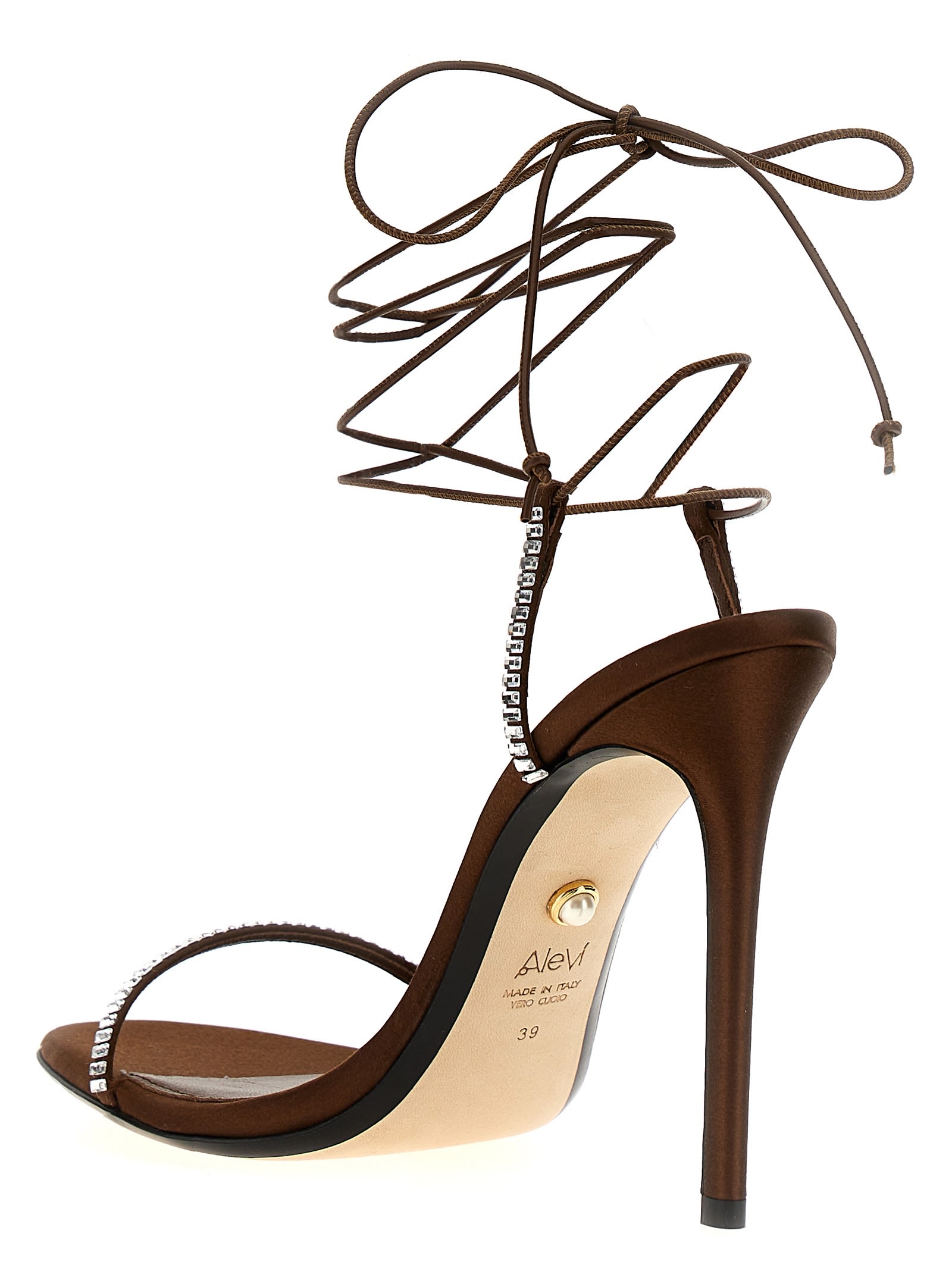 Shop Alevì Kiky Sandals In Brown