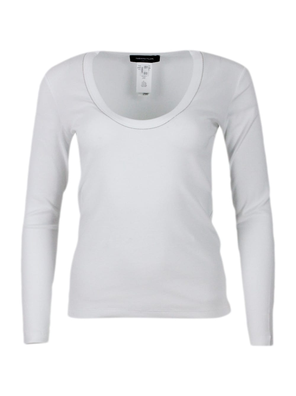 Shop Fabiana Filippi T-shirt In White