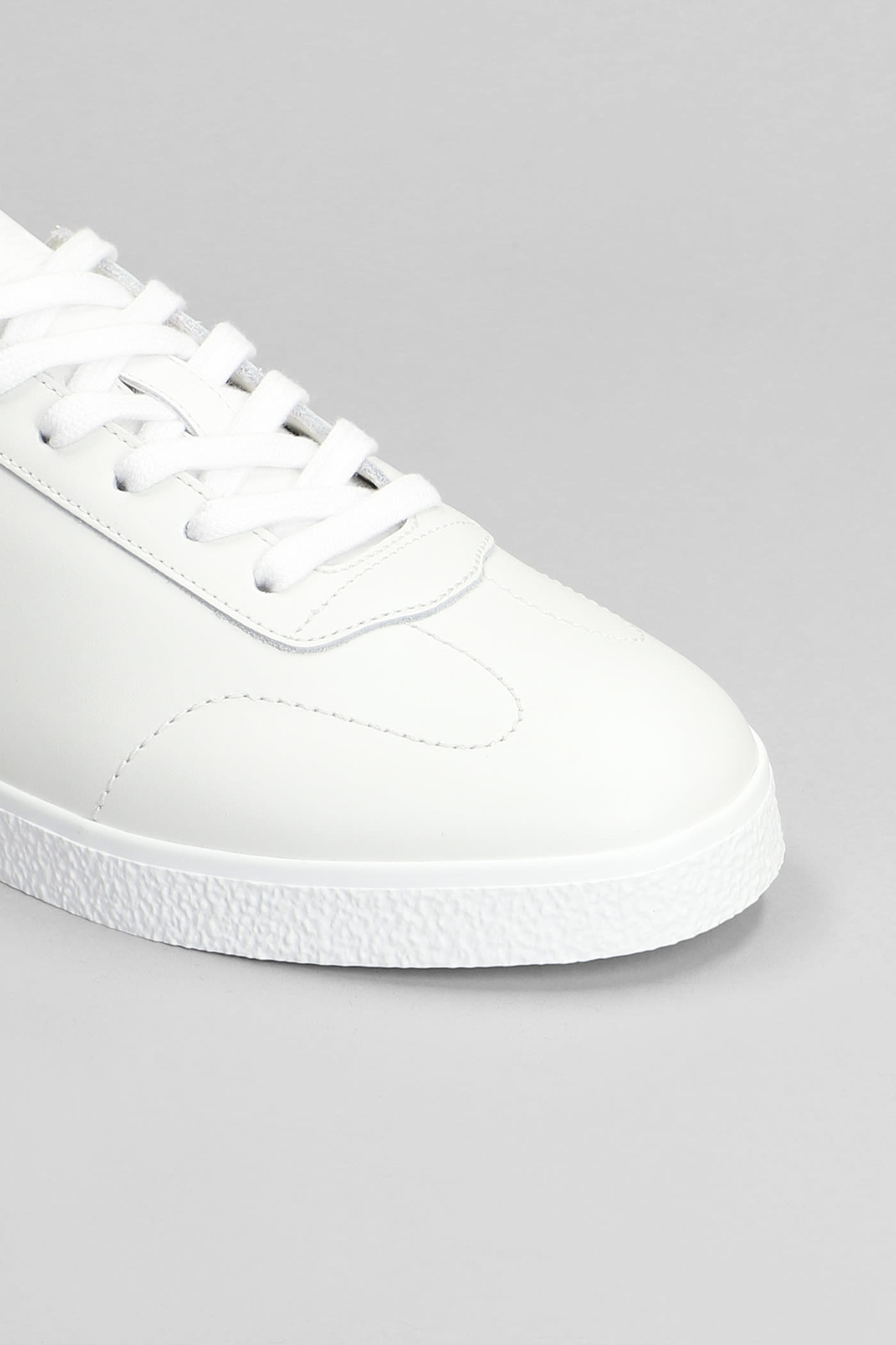 Shop Givenchy Town Sneakers In White Leather