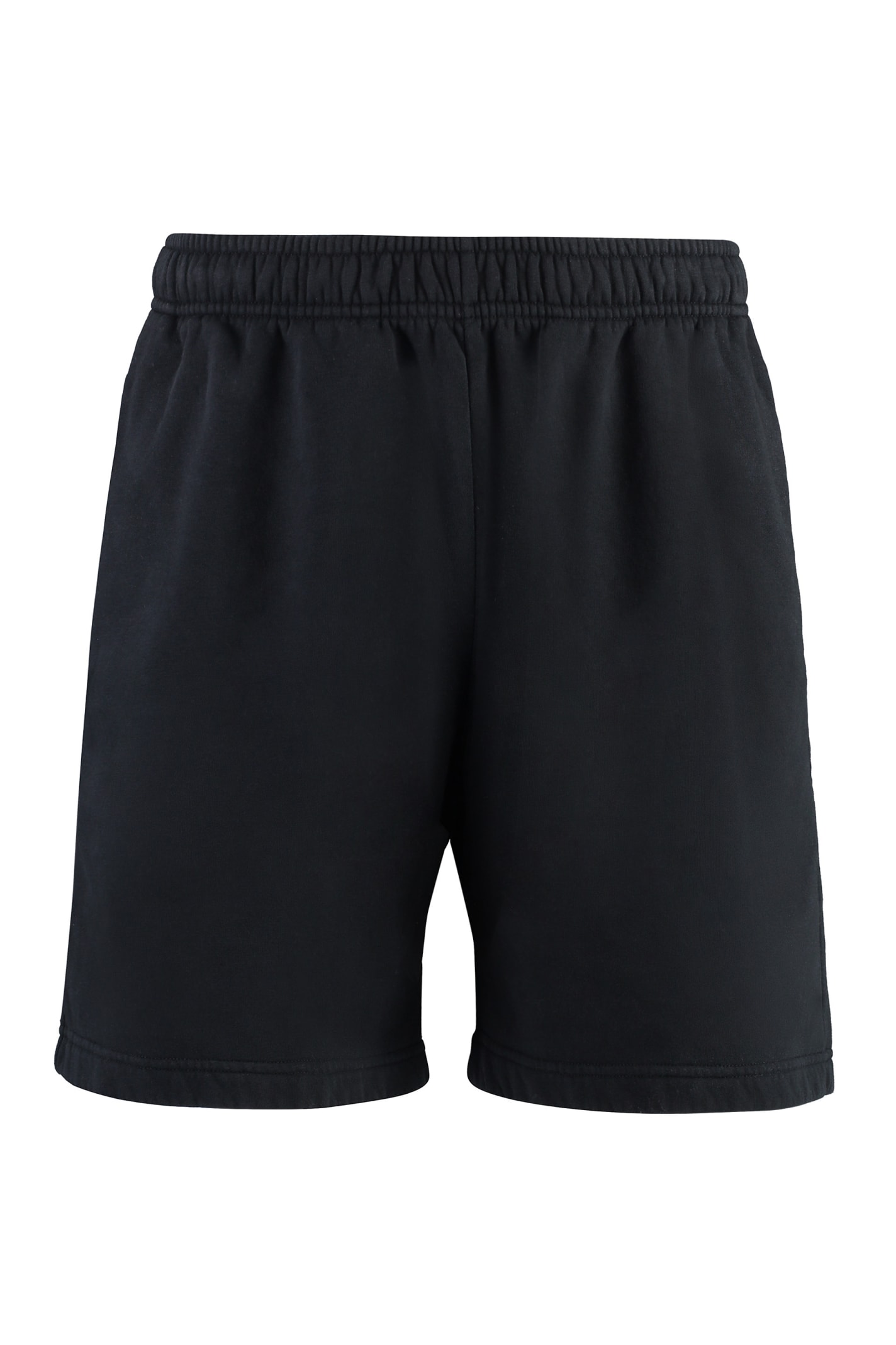 Shop Acne Studios Cotton Bermuda Shorts In Black