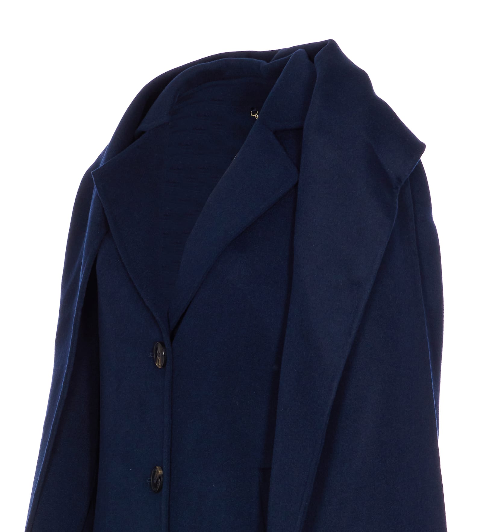 Michael Michael Kors Single-breasted Coat In Blue