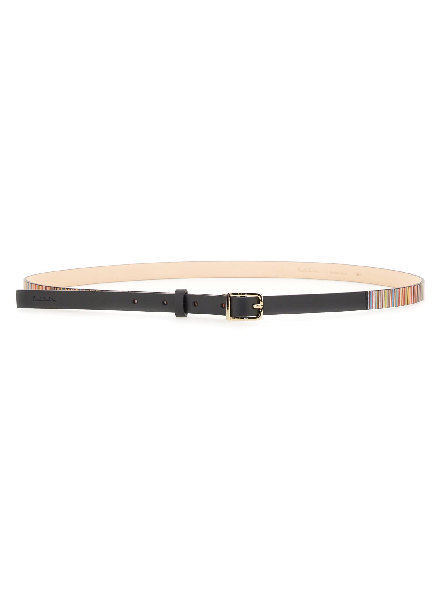 PAUL SMITH REVERSIBLE BELT WITH LOGO