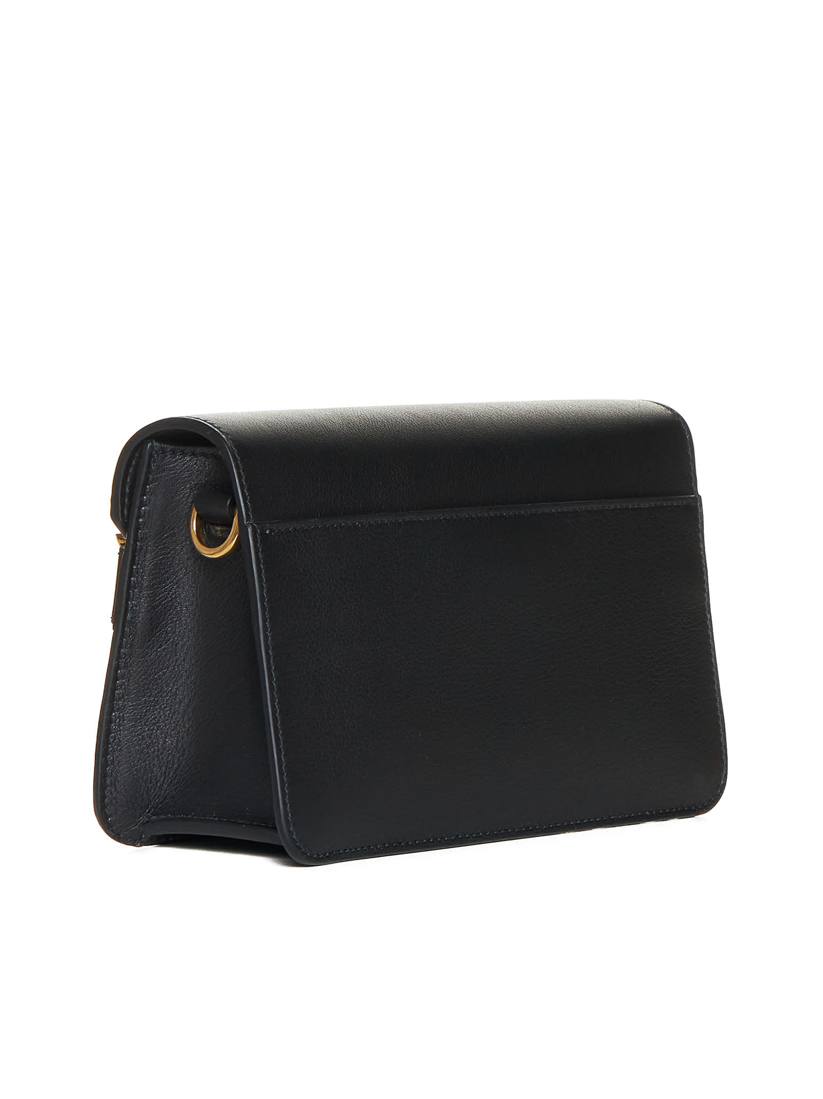 Shop Bally Shoulder Bag In Black+oro