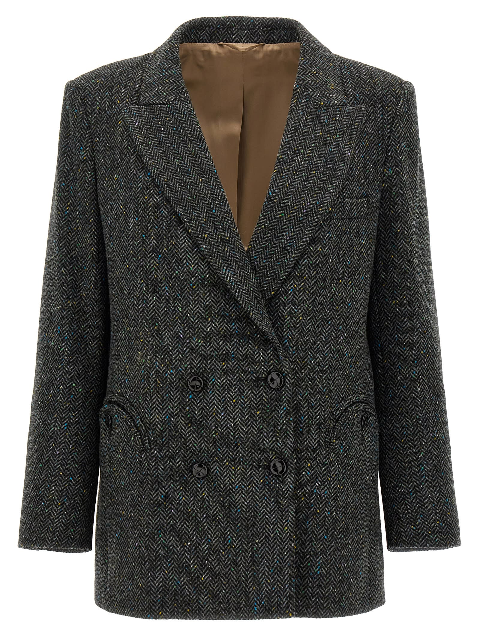 Shop Blazé Milano Miska Everynight Blazer In Gray